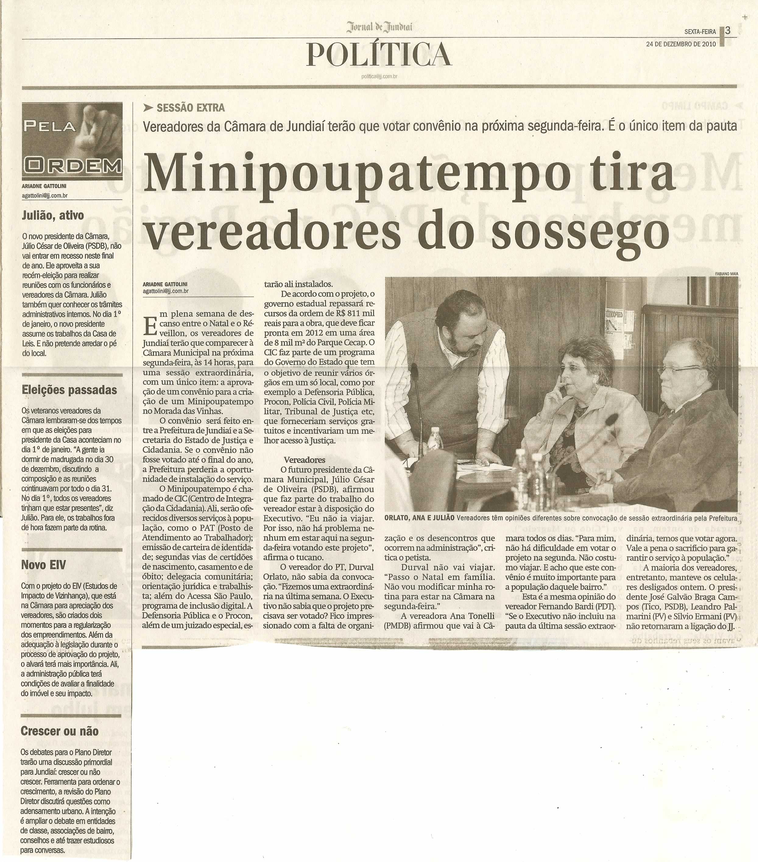 Jornal de Jundiaí - 24/12/2010