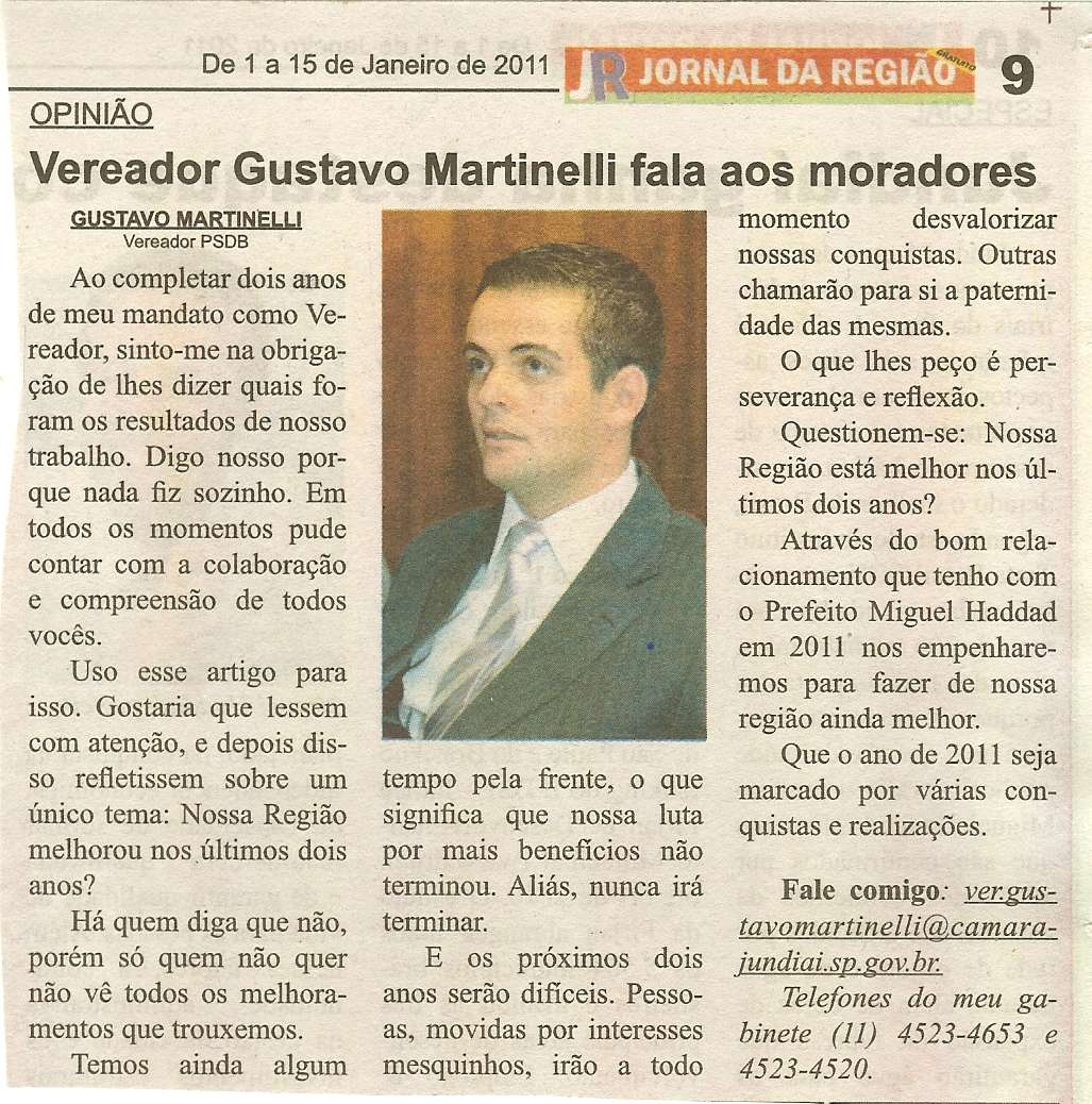 Jornal da Região - 01/01/2011