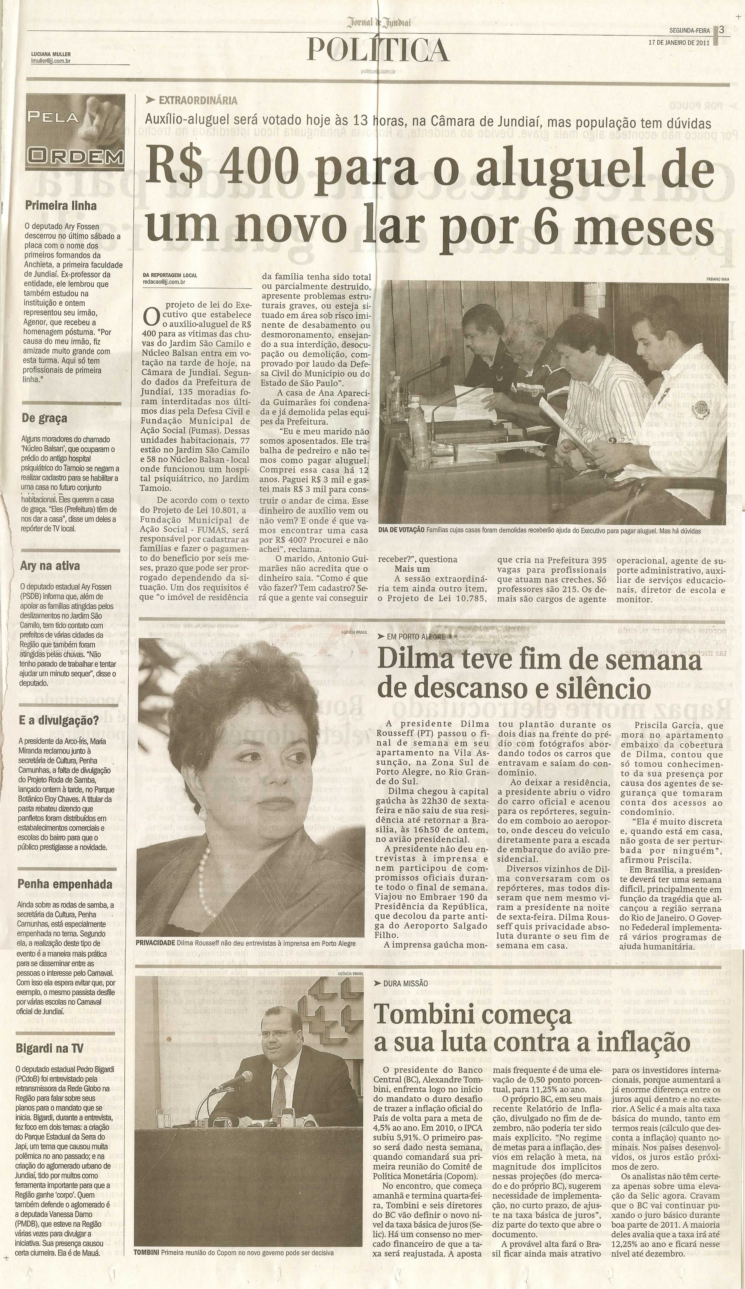 Jornal de Jundiaí - 17/01/2011