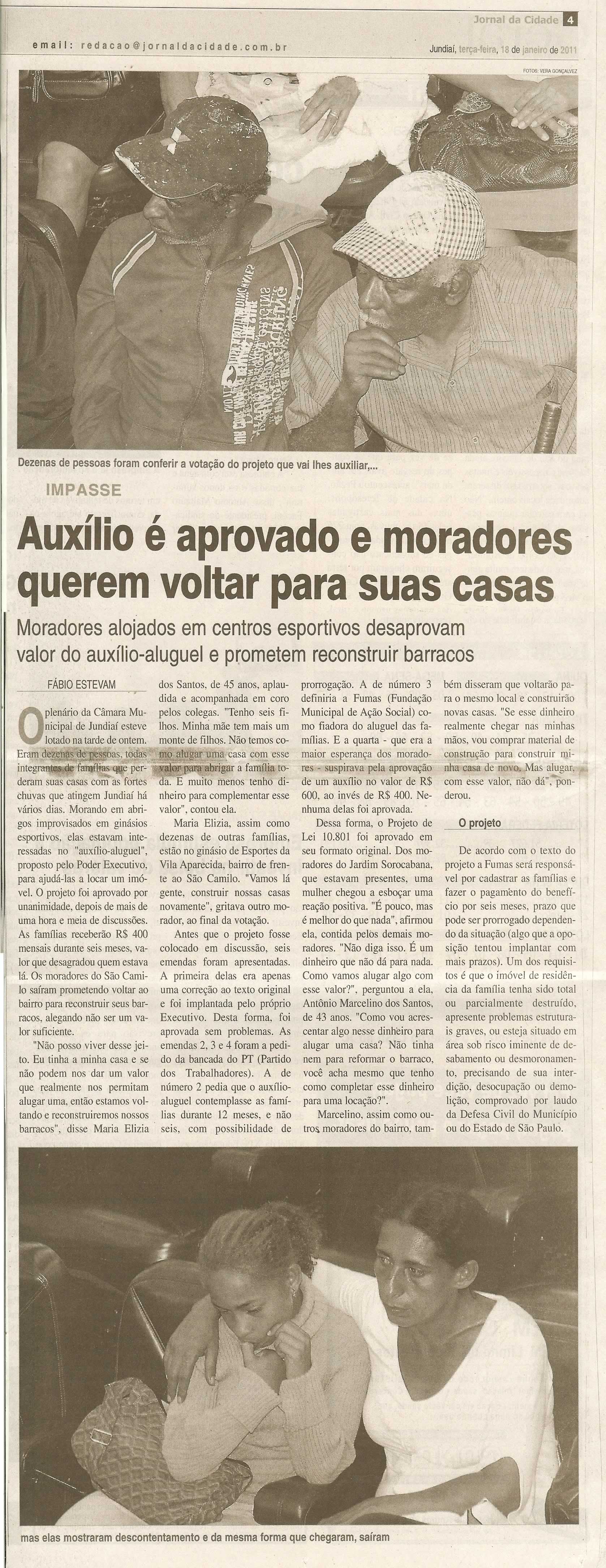 Jornal da Cidade - 18/01/2011