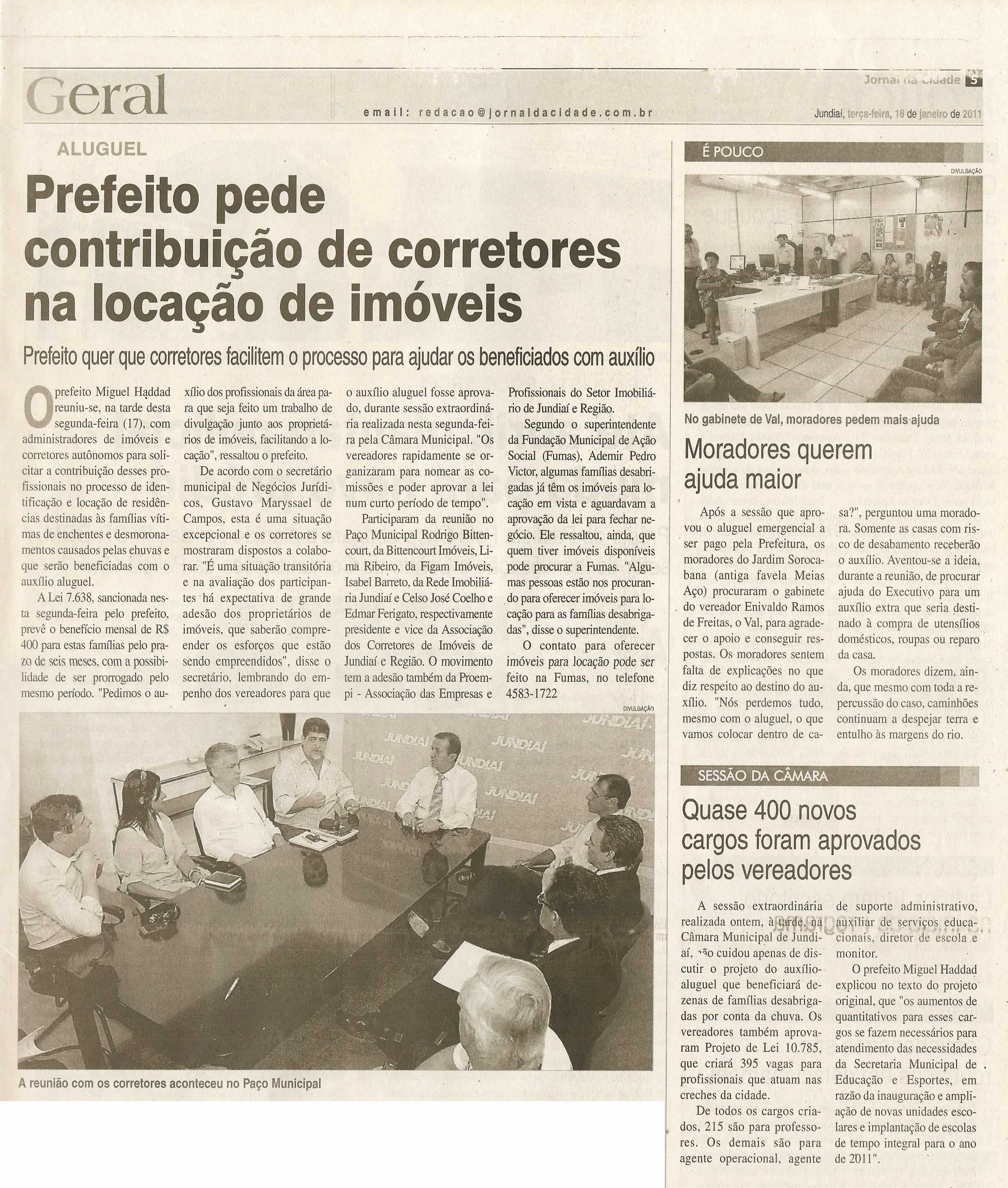 Jornal da Cidade - 18/01/2011