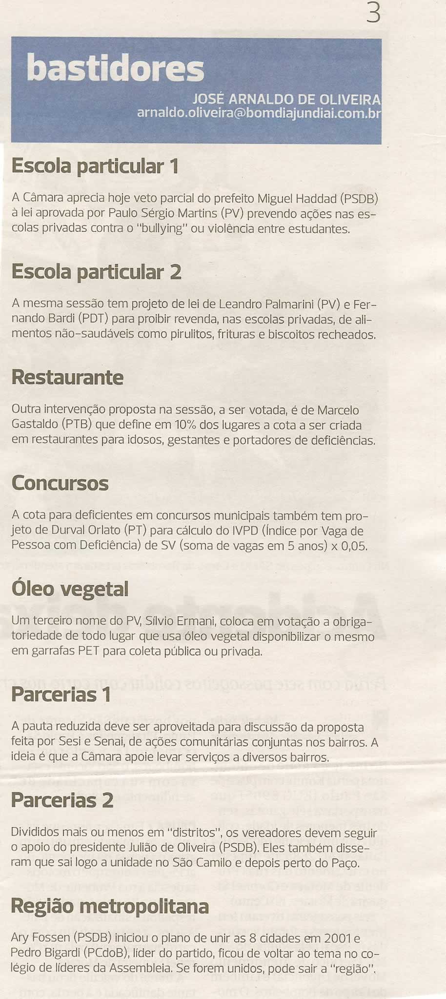 Bom Dia Jundiaí - 07/02/2011