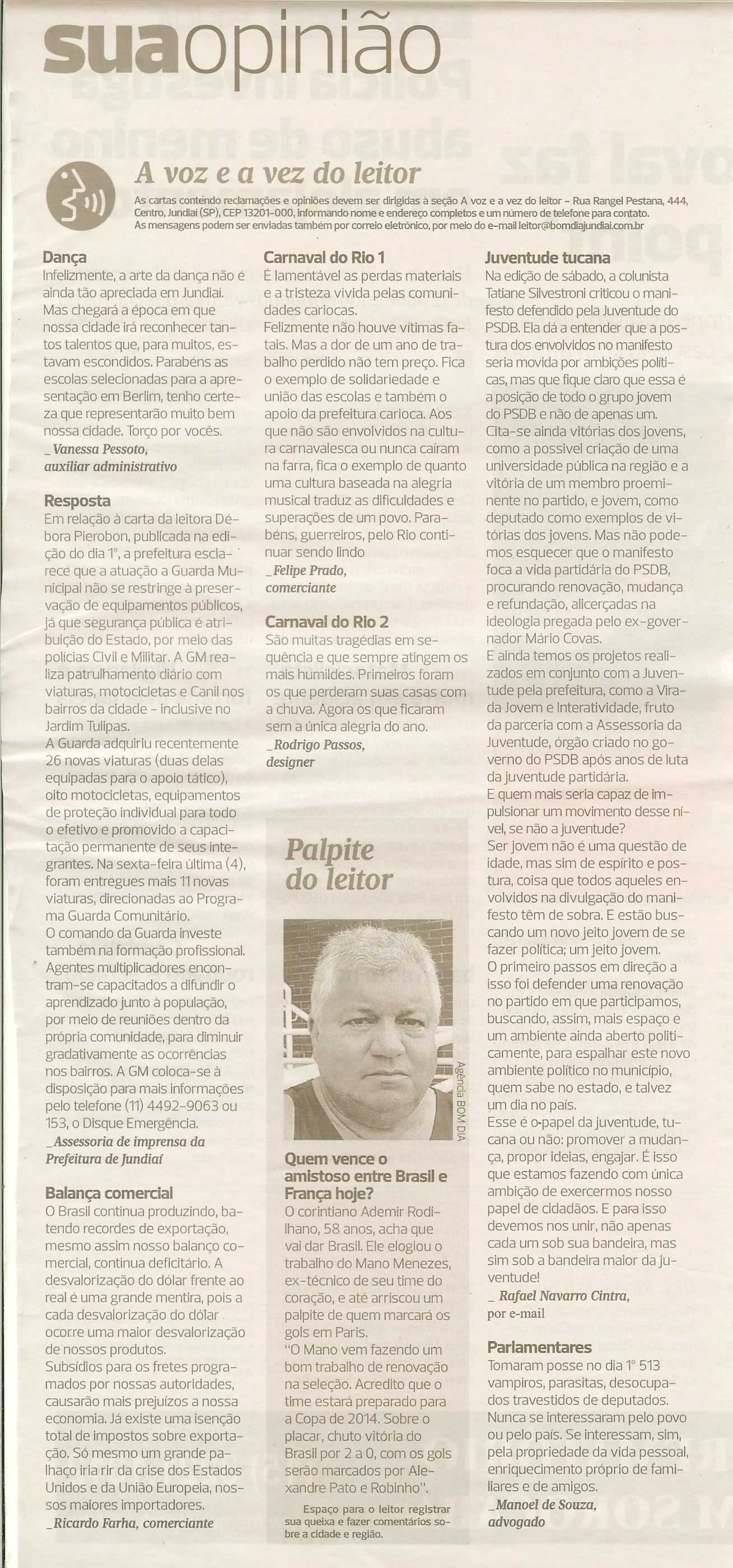 Bom Dia Jundiaí - 09/02/2011