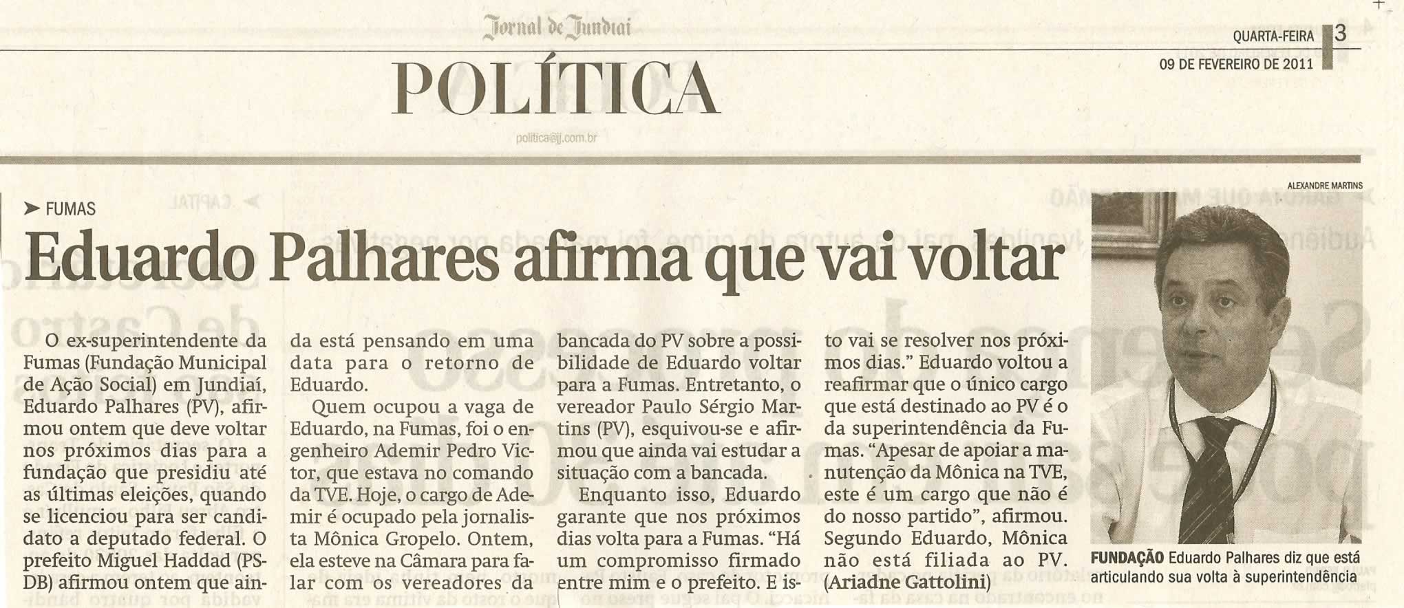 Jornal de Jundiaí - 09/02/2011