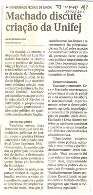 Jornal de Jundiaí  - 12/02/2011