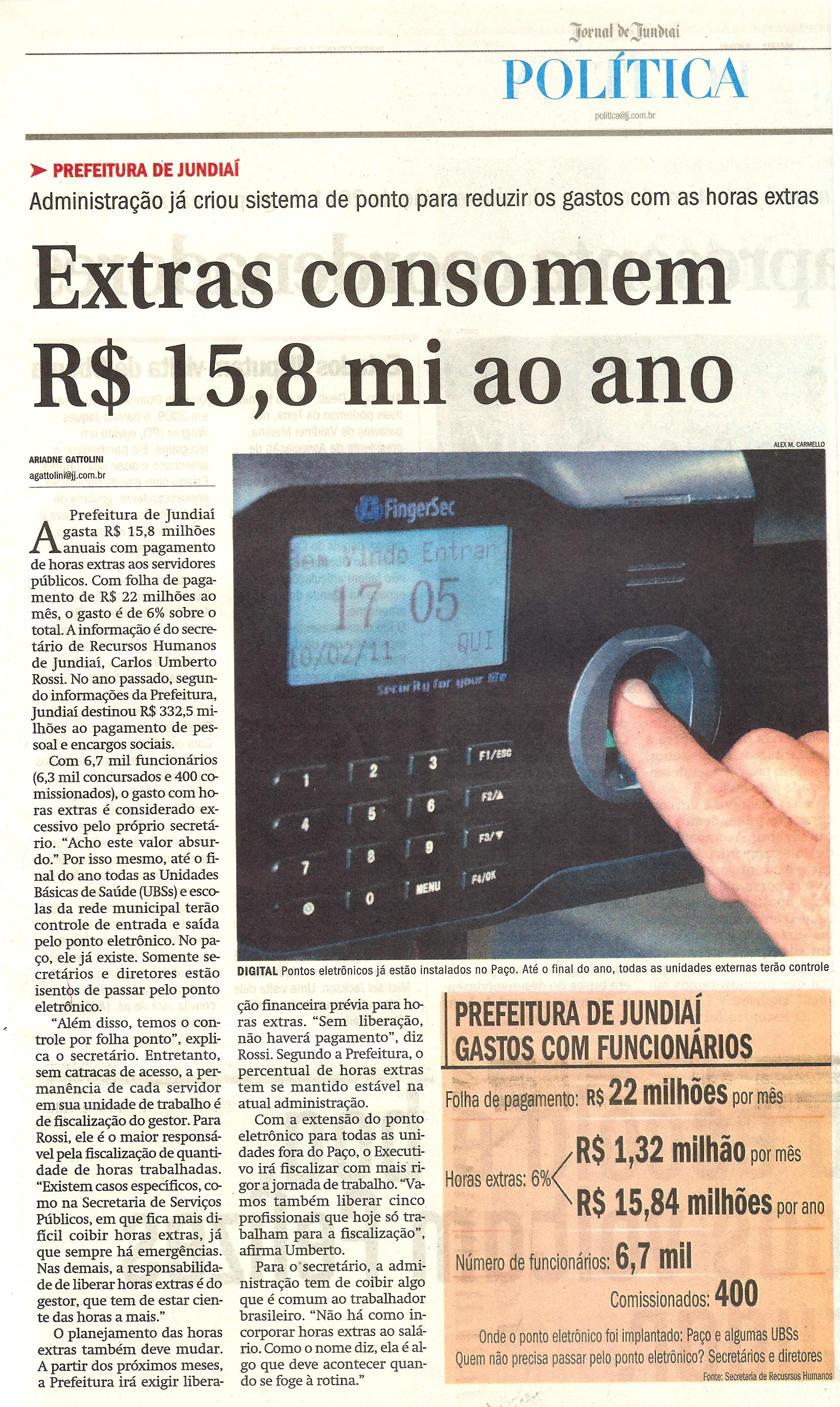 Jornal de Jundiaí - 13/02/2011