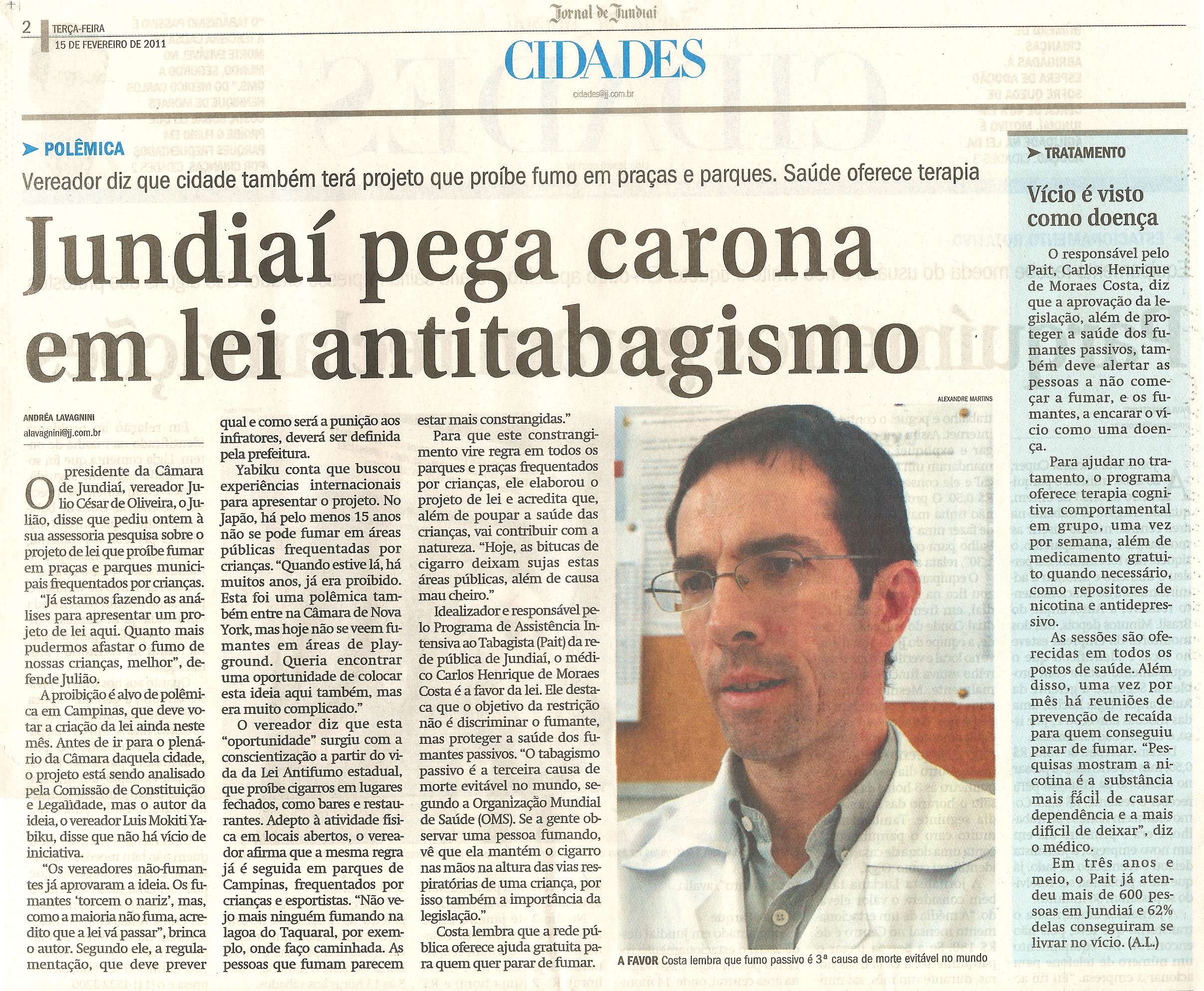 Jornal de Jundiaí - 15/02/2011