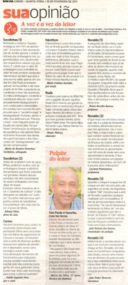 Jornal Bom Dia - 16/02/2011