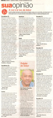 Jornal Bom Dia - 16/02/2011