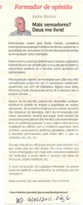 Jornal Bom Dia - 16/02/2011