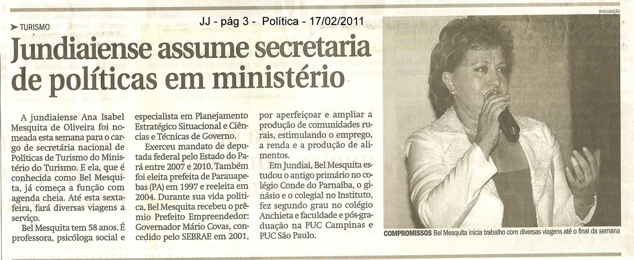 Jornal de Jundiaí - 17/02/2011