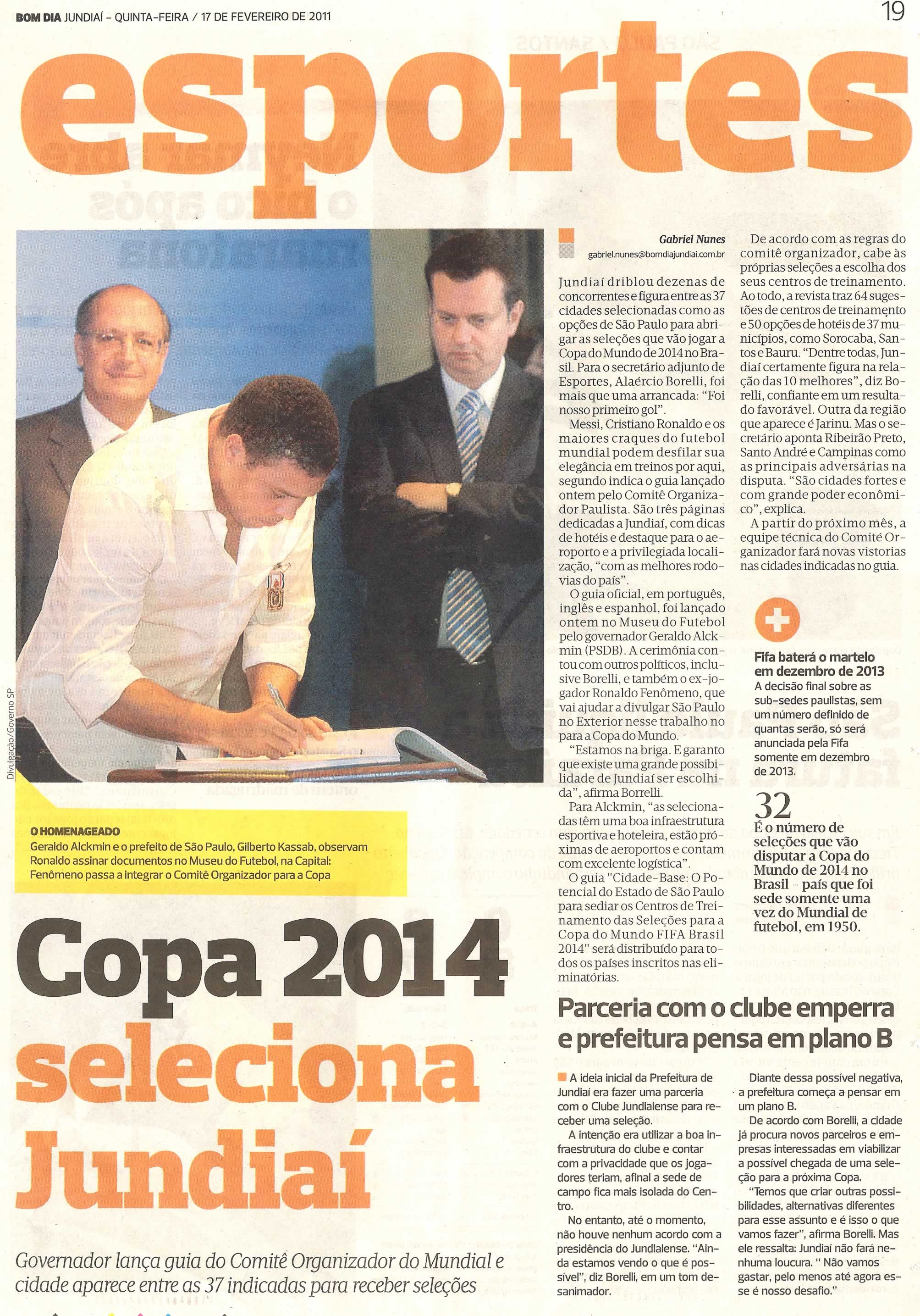 Jornal Bom Dia - 17/02/2011
