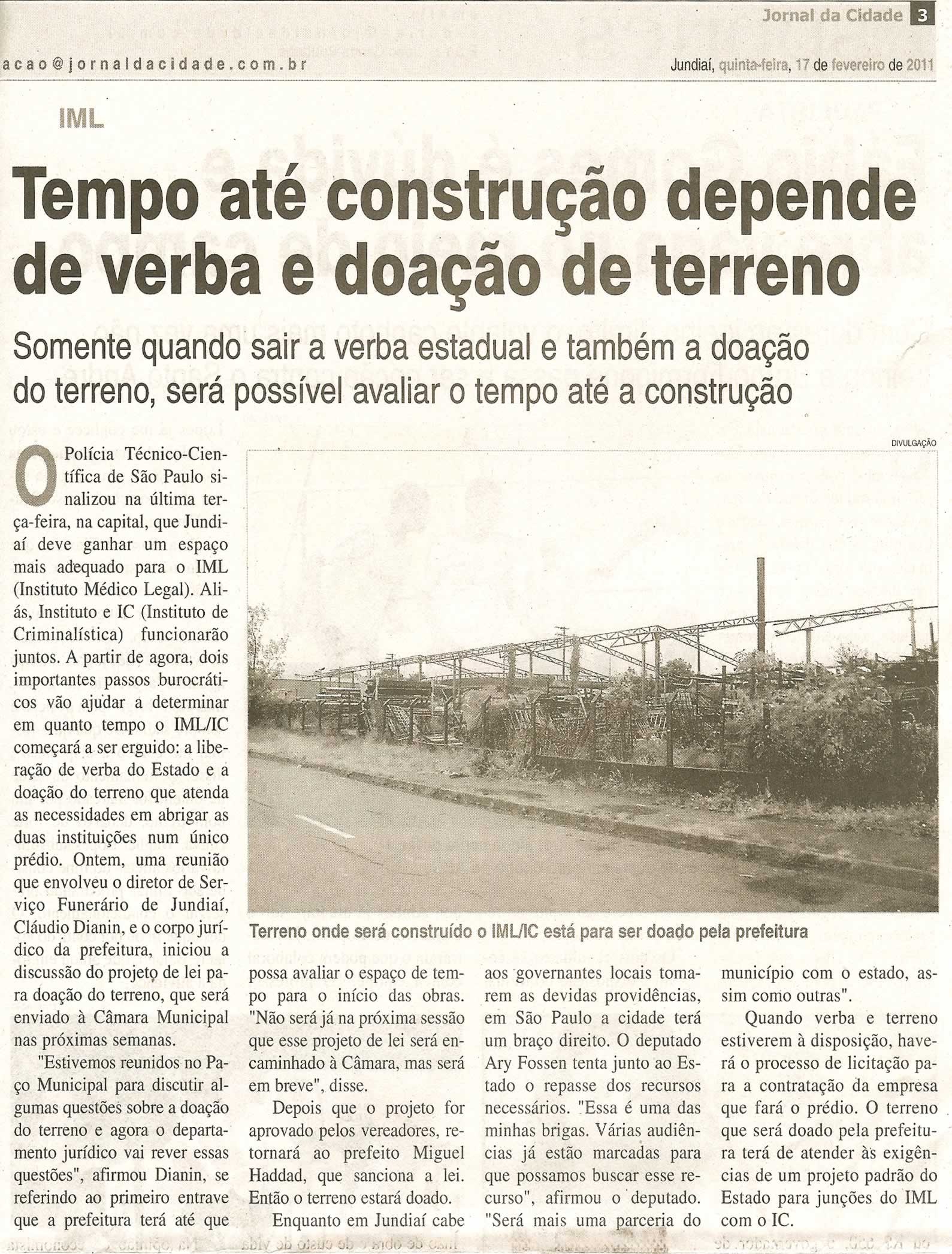 Jornal da Cidade - 17/02/2011