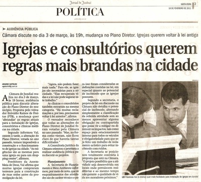 Jornal de Jundiaí - 18/02/2011