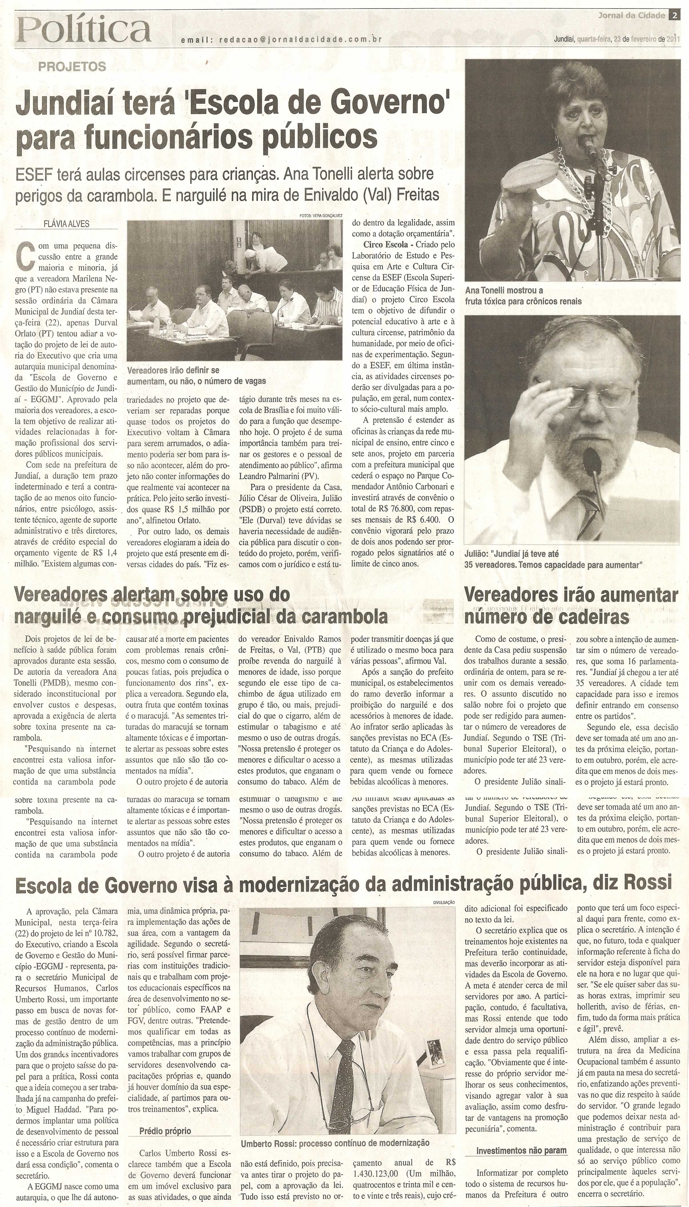 Jornal da Cidade - 23/02/2011