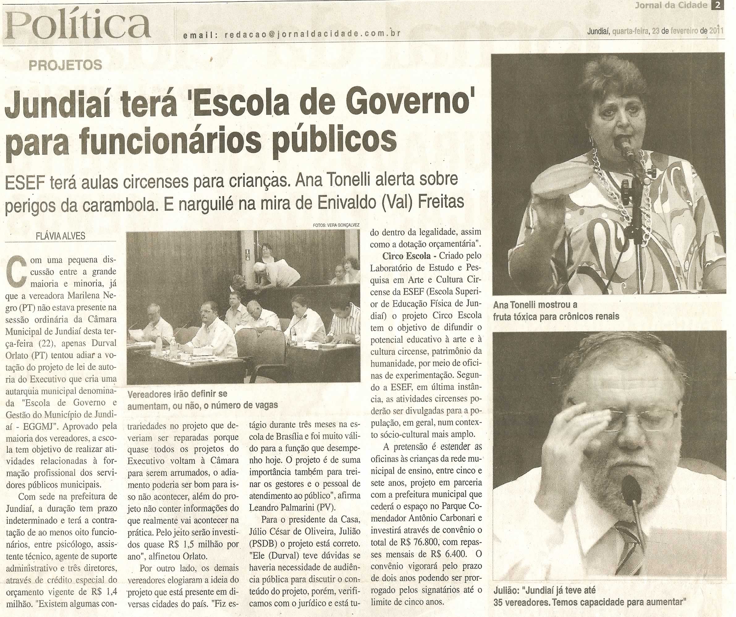 Jornal da Cidade - 23/02/2011