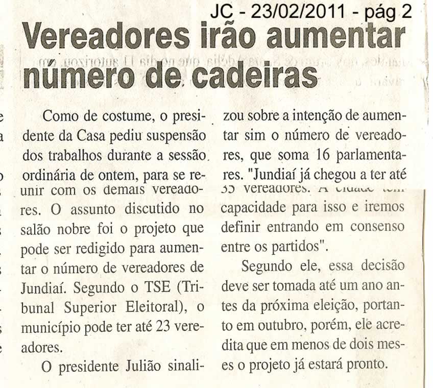 Jornal da Cidade - 23/02/2011