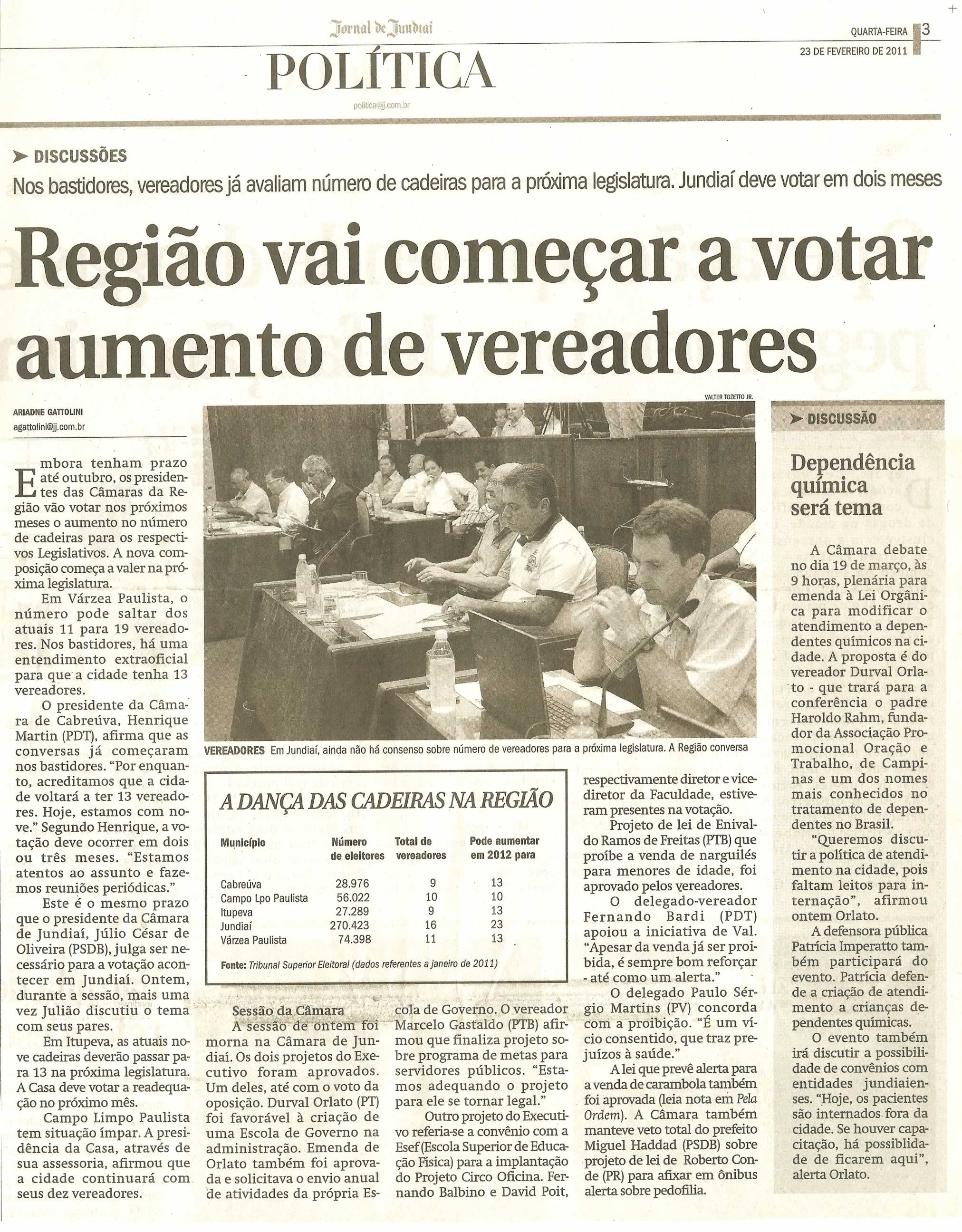 Jornal de Jundiaí - 23/02/2011