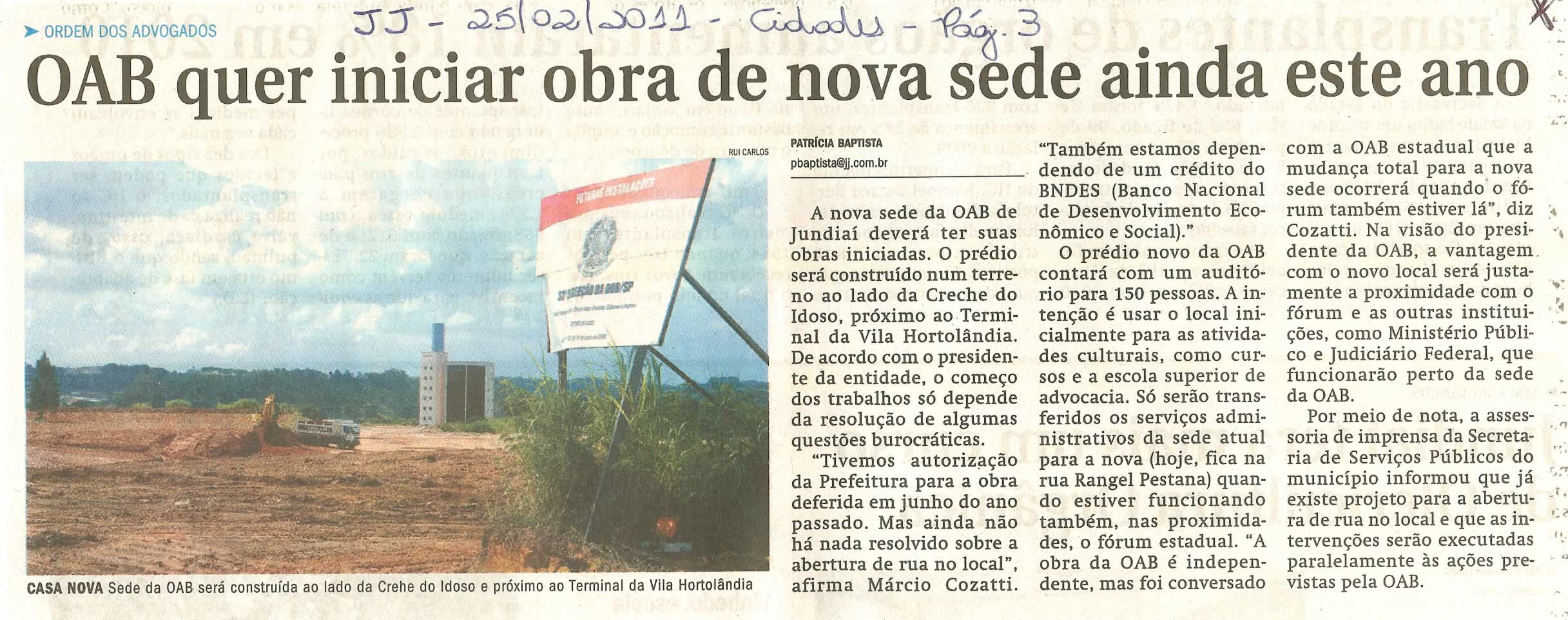 Jornal de Jundiaí - 25/02/2011