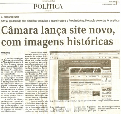 Jornal de Jundiaí - 25/02/2011