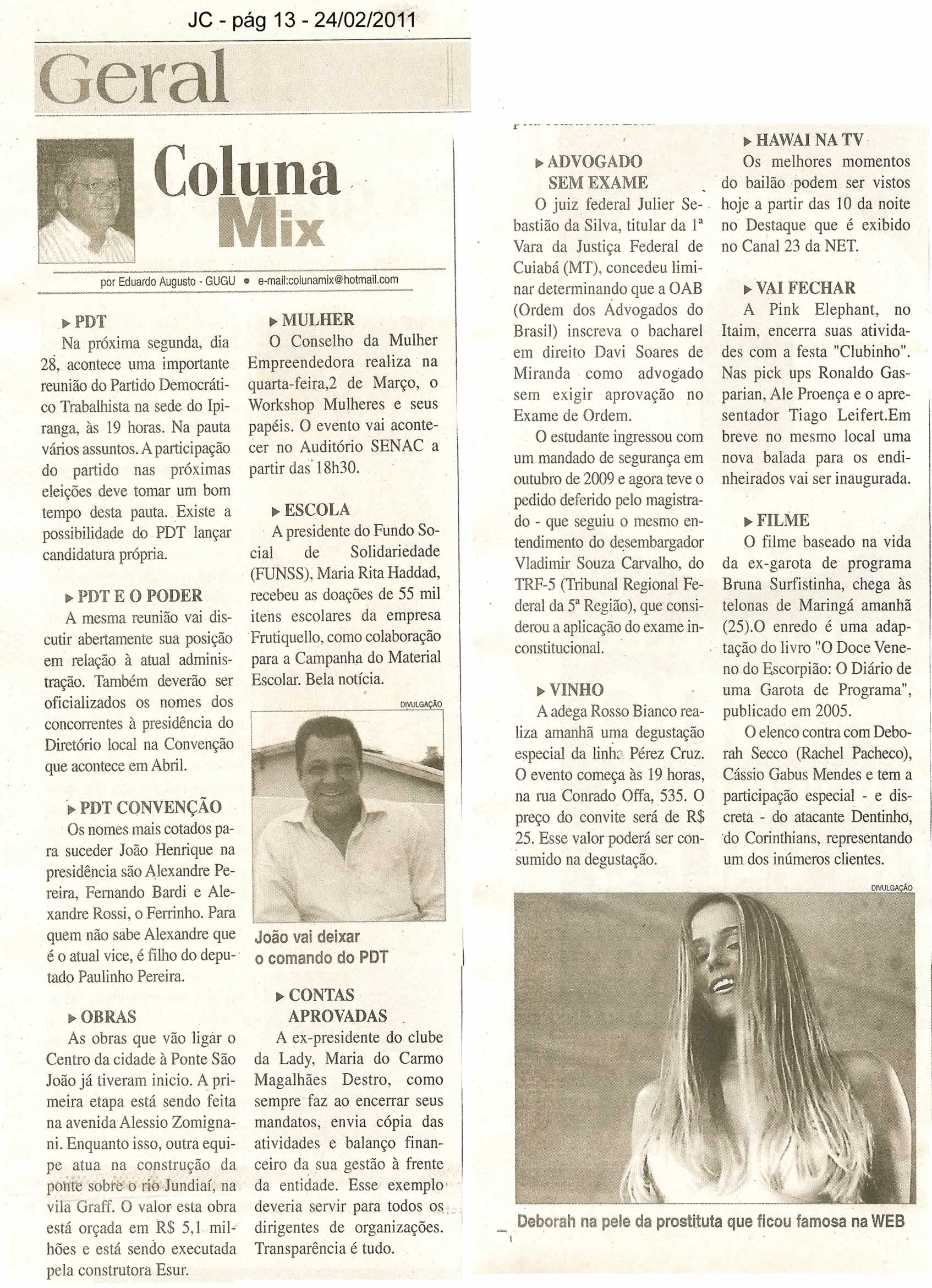 Jornal da Cidade - 24/02/2011