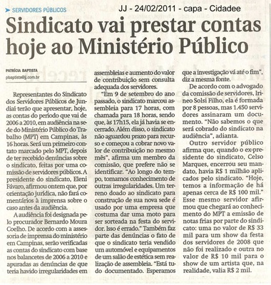 Jornal de Jundiaí - 24/02/2011
