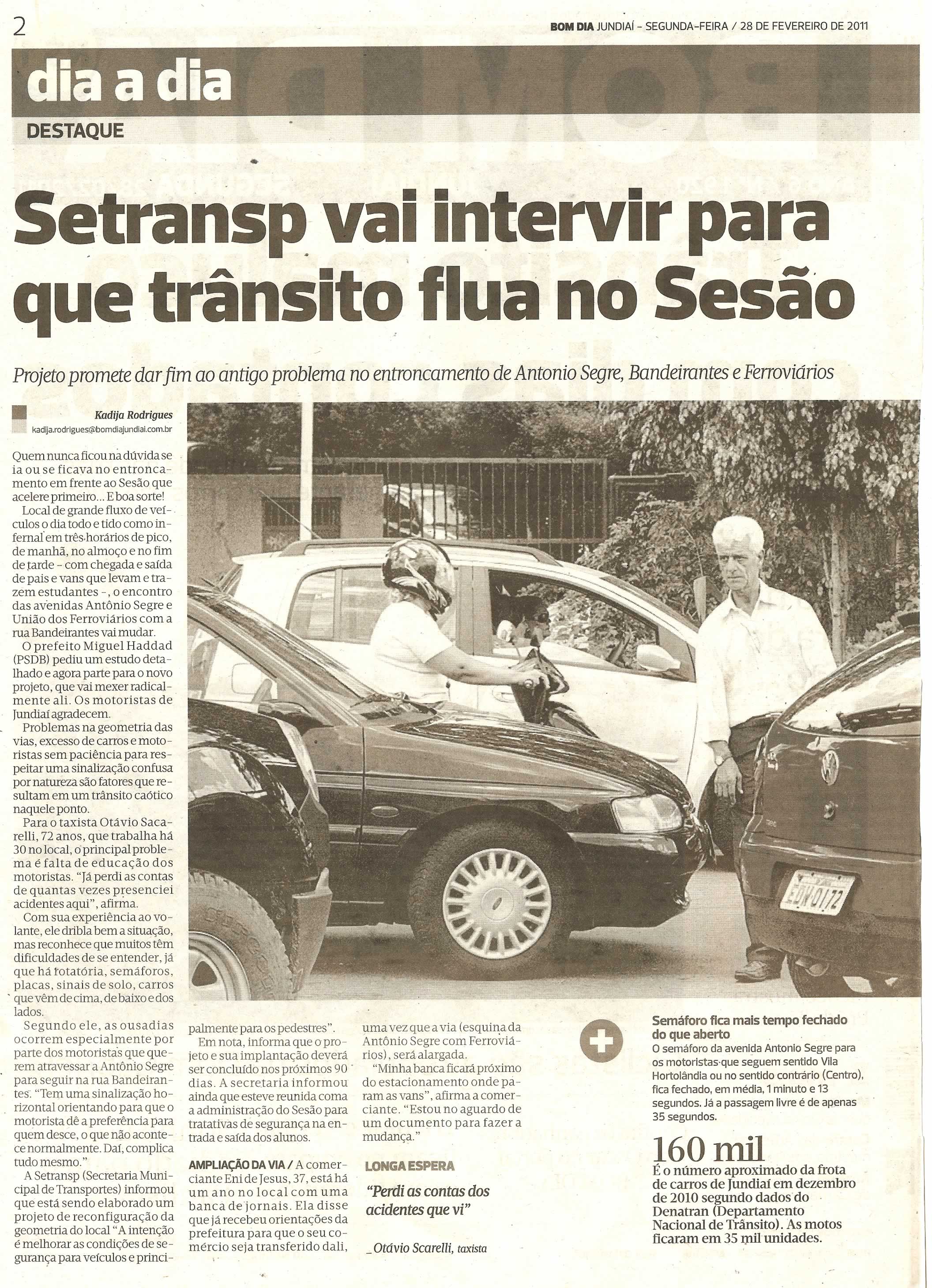 Bom Dia Jundiaí - 28/02/2011