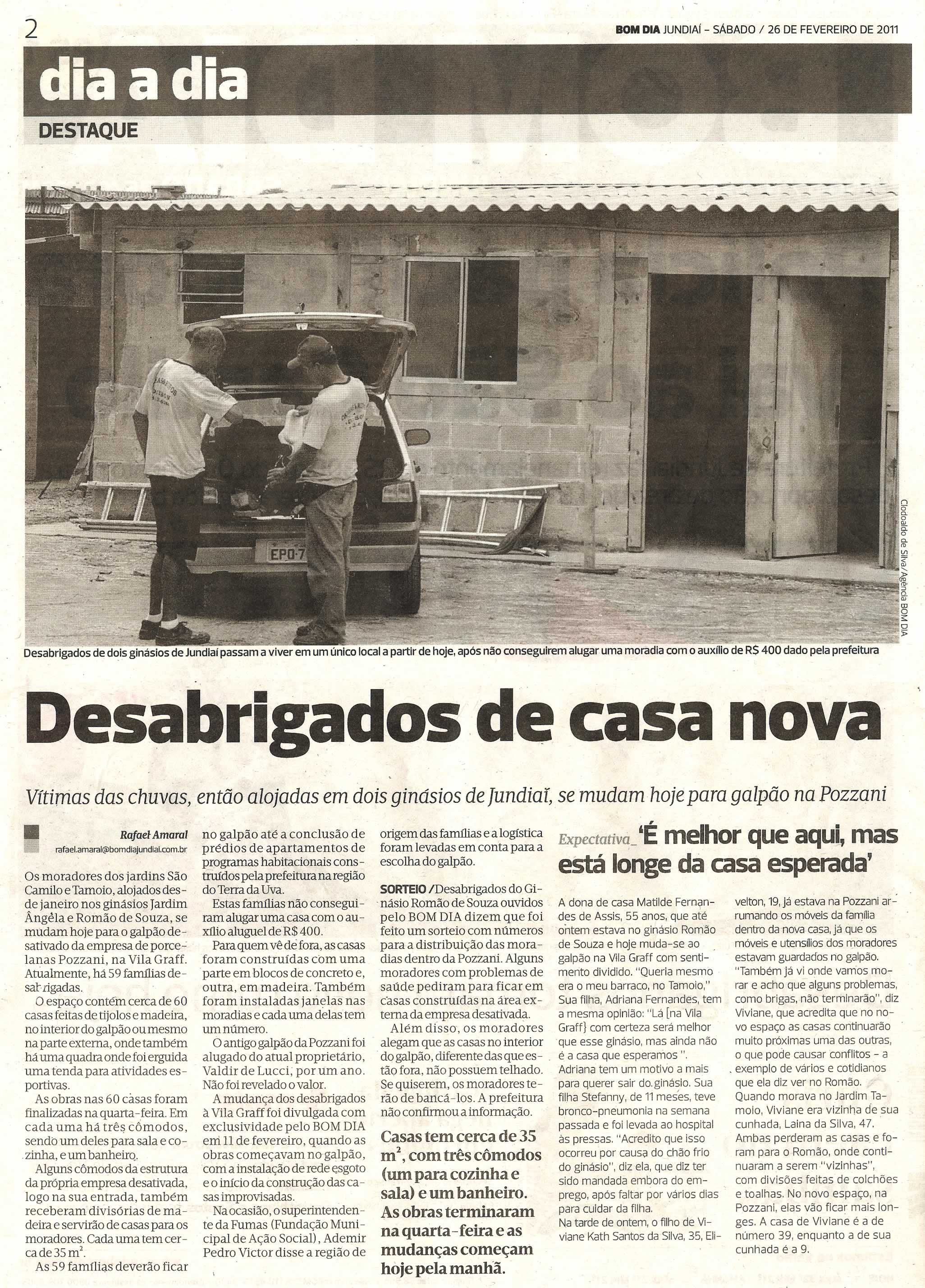 Bom Dia Jundiaí - 26/02/2011