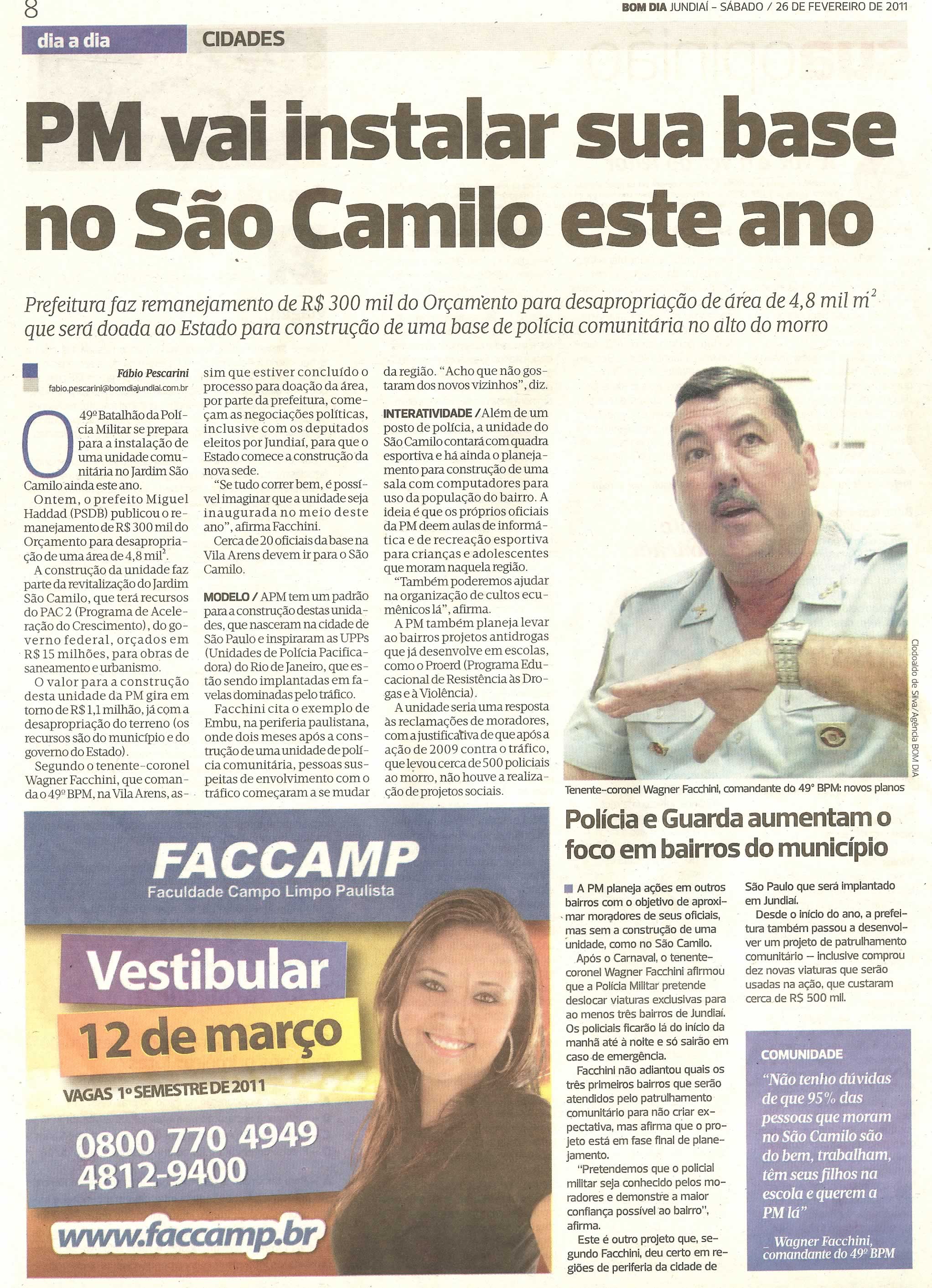 Bom Dia Jundiaí - 26/02/2011