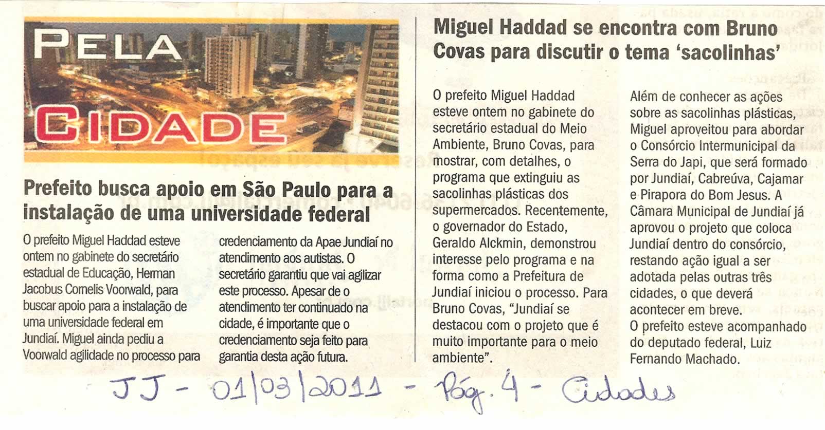 Jornal de Jundiaí - 01/03/2011
