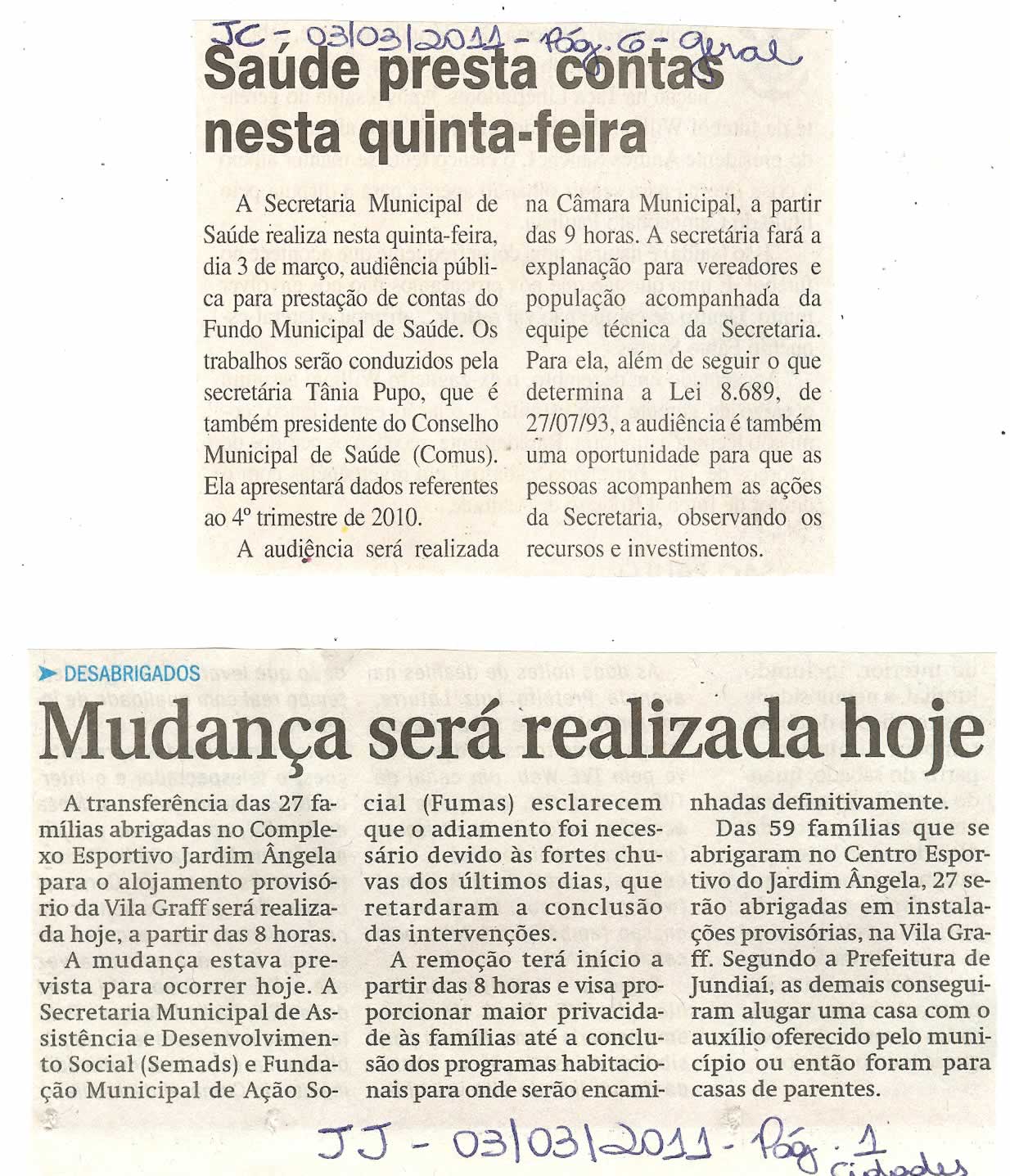 Jornal da Cidade - 03/03/2011