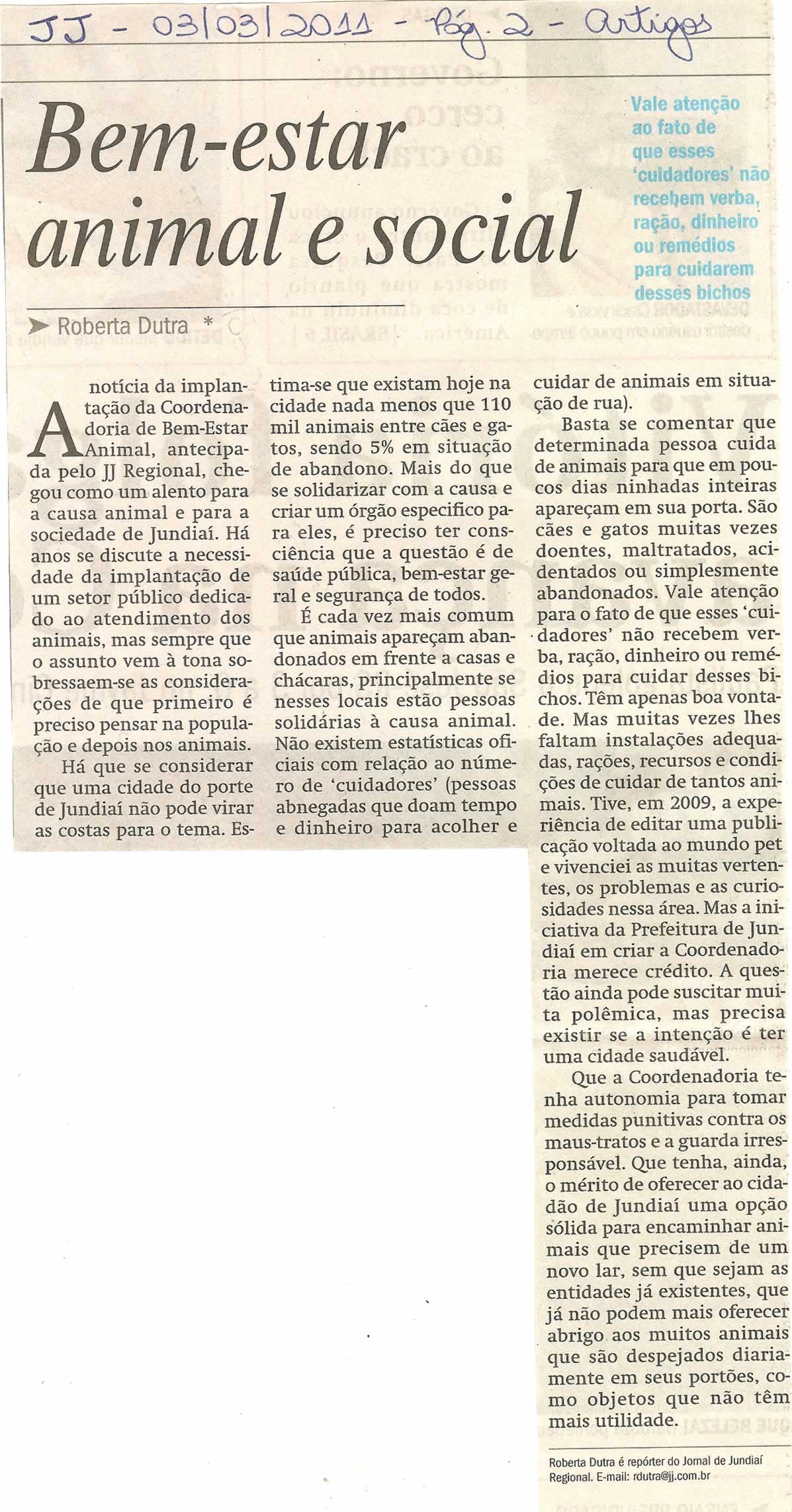 Jornal de Jundiaí - 03/03/2011