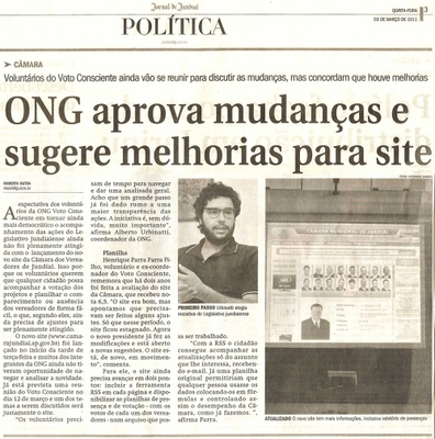 Jornal de Jundiaí - 05/03/2011