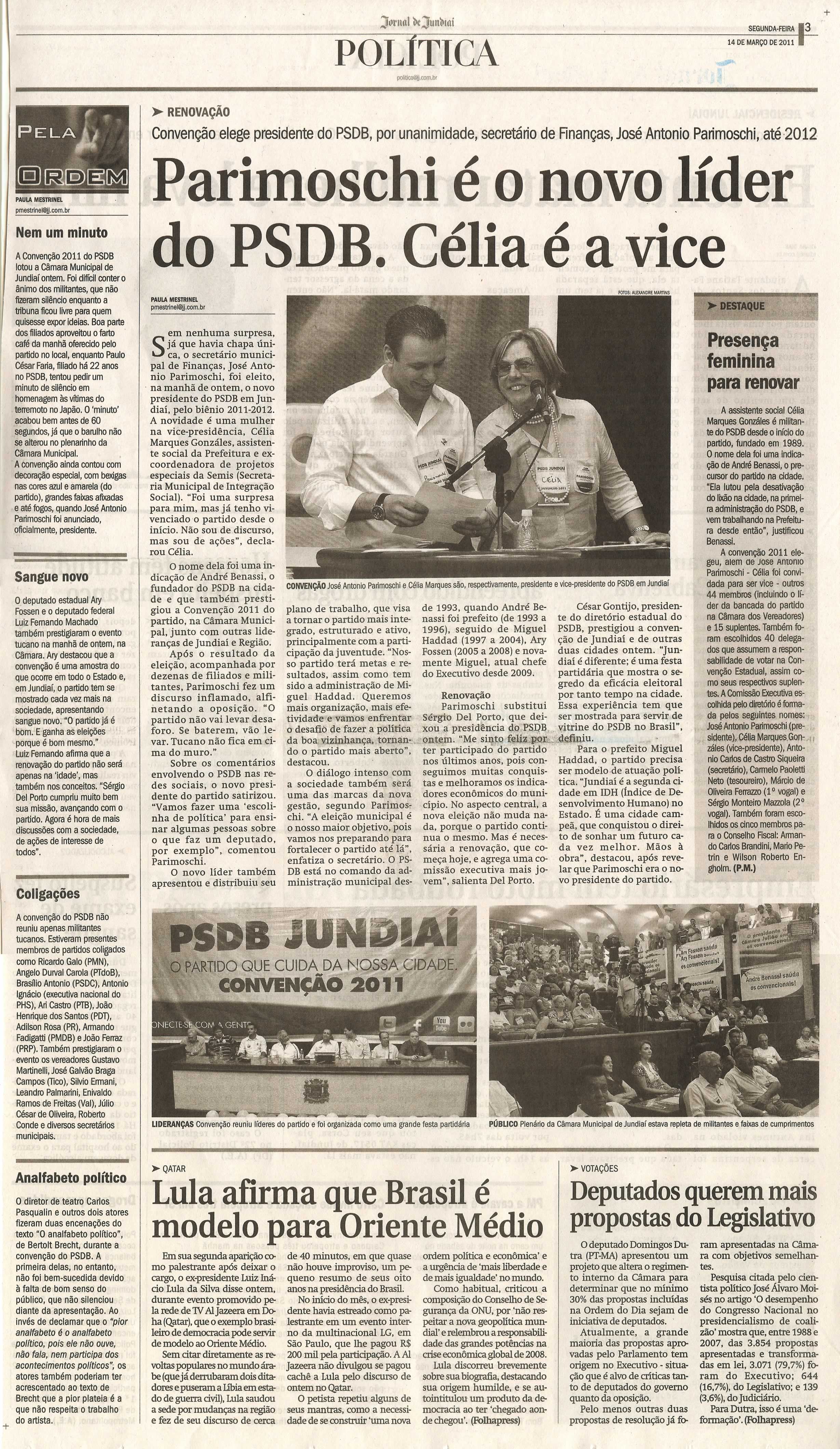 Jornal de Jundiaí - 14/03/2011