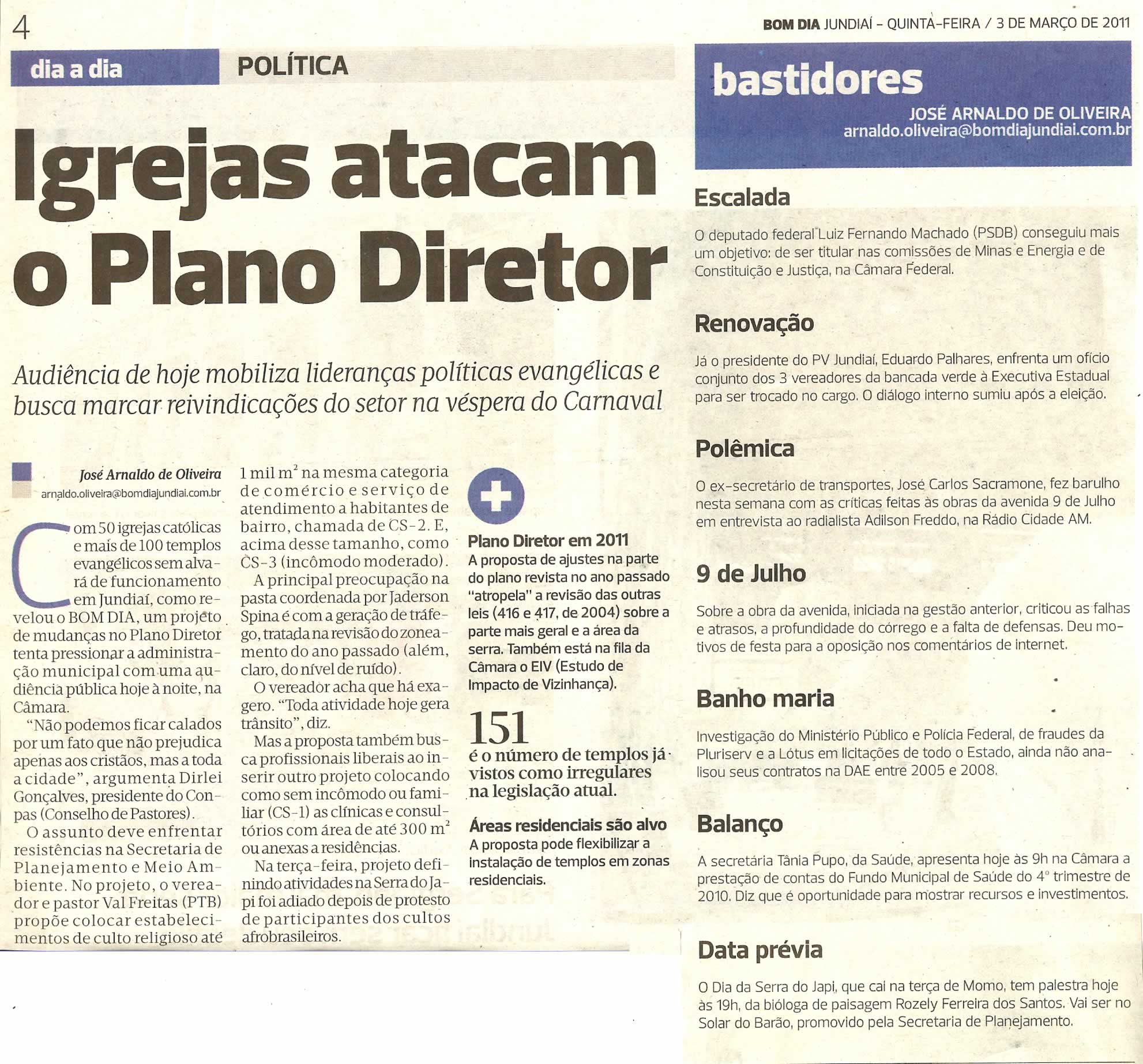 Bom Dia Jundiaí - 03/03/2011