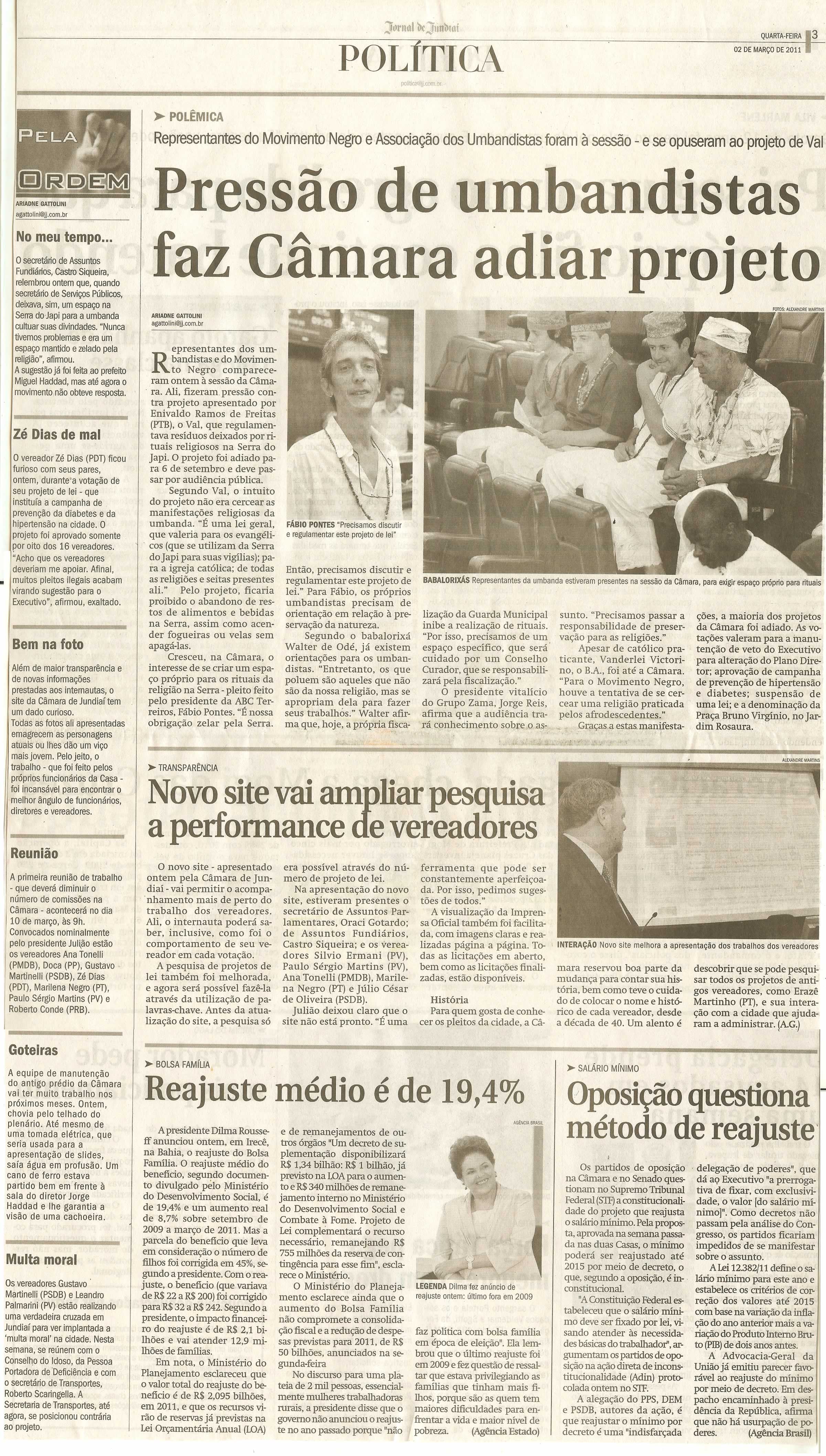Jornal de Jundiaí - 02/03/2011