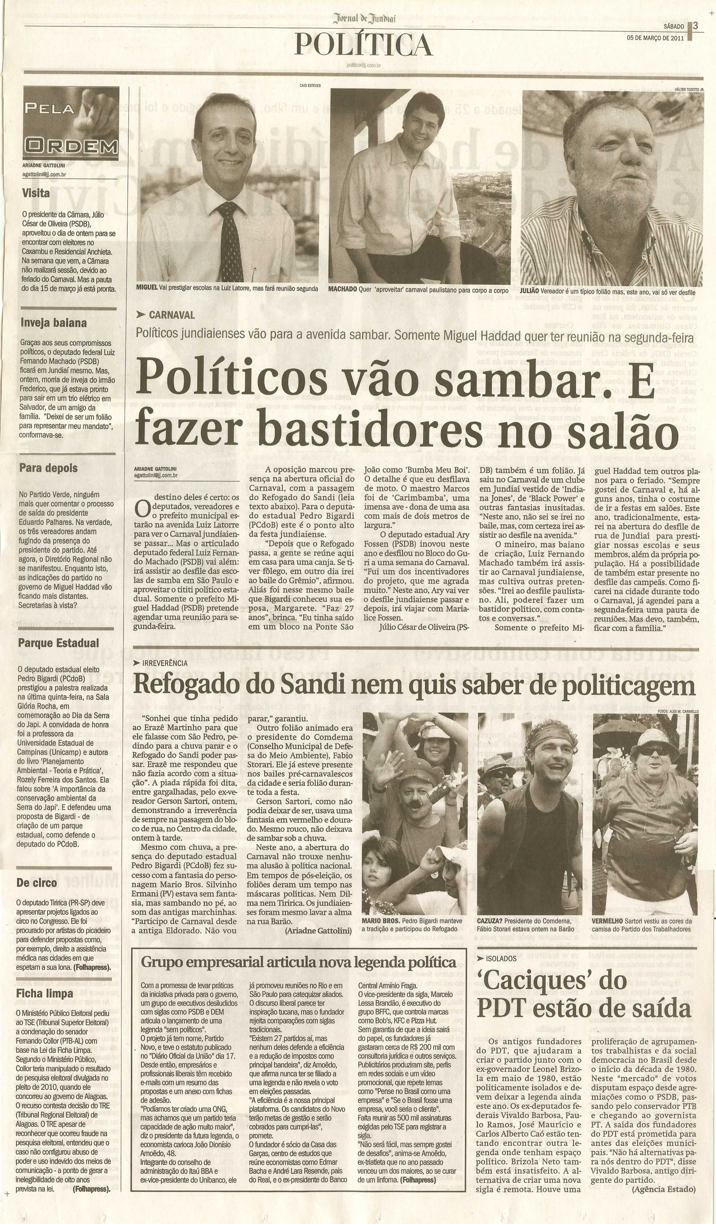 Jornal de Jundiaí - 05/03/2011