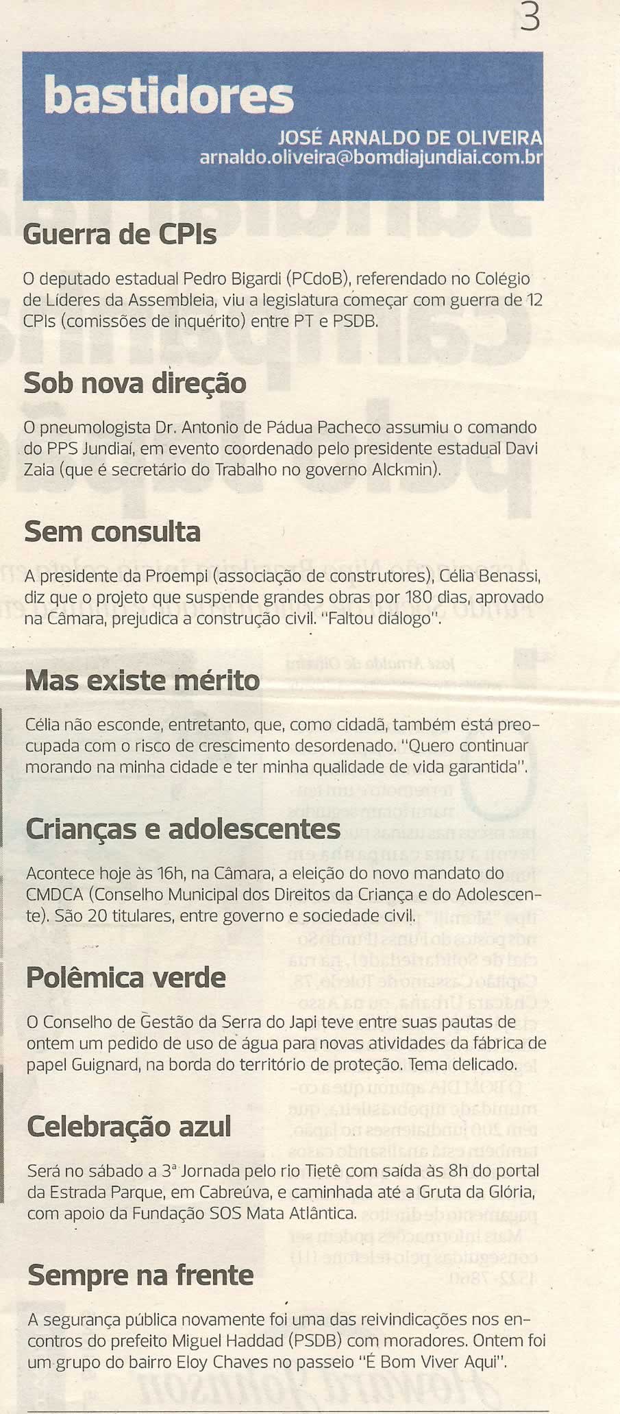 Bom Dia Jundiaí - 17/03/2011