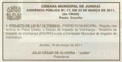 Jornal de Jundiaí - 19/03/2011