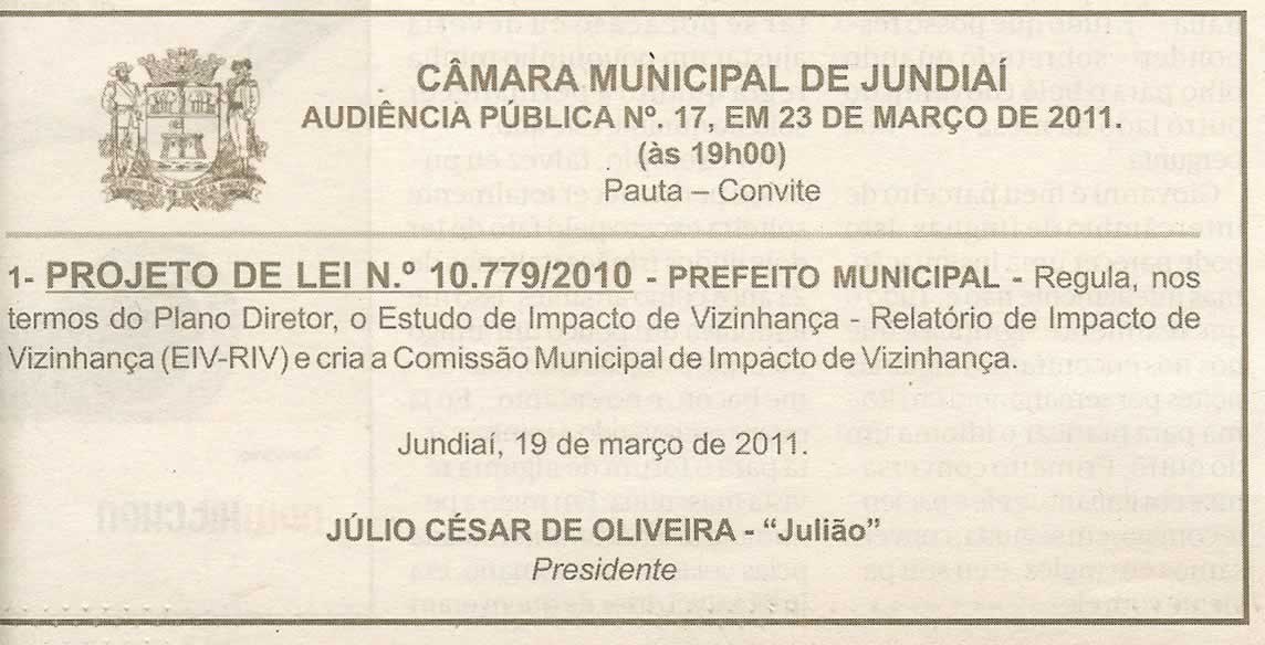 Bom Dia Jundiaí - 19/03/2011