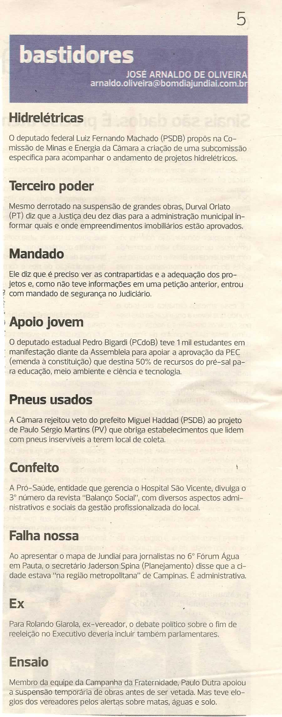 Bom Dia Jundiaí - 23/03/2011