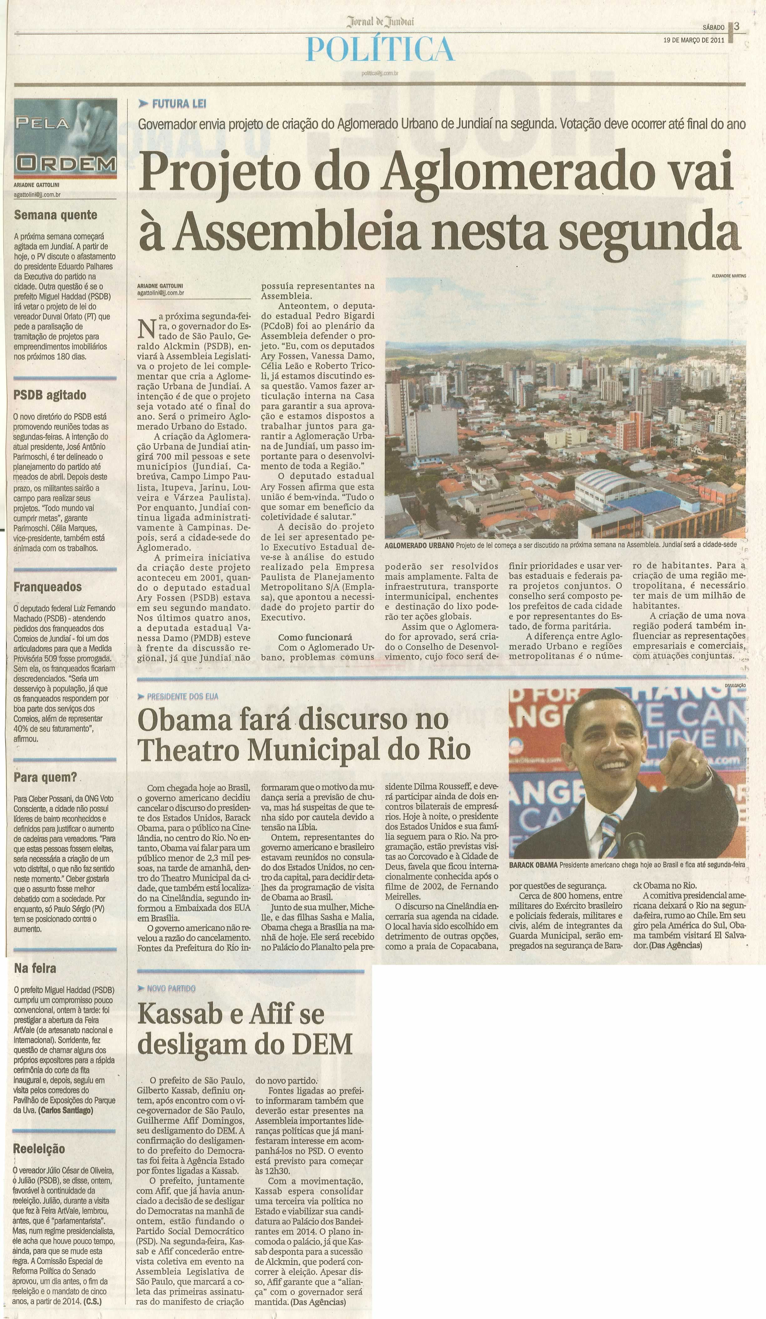Jornal de Jundiaí - 19/03/2011