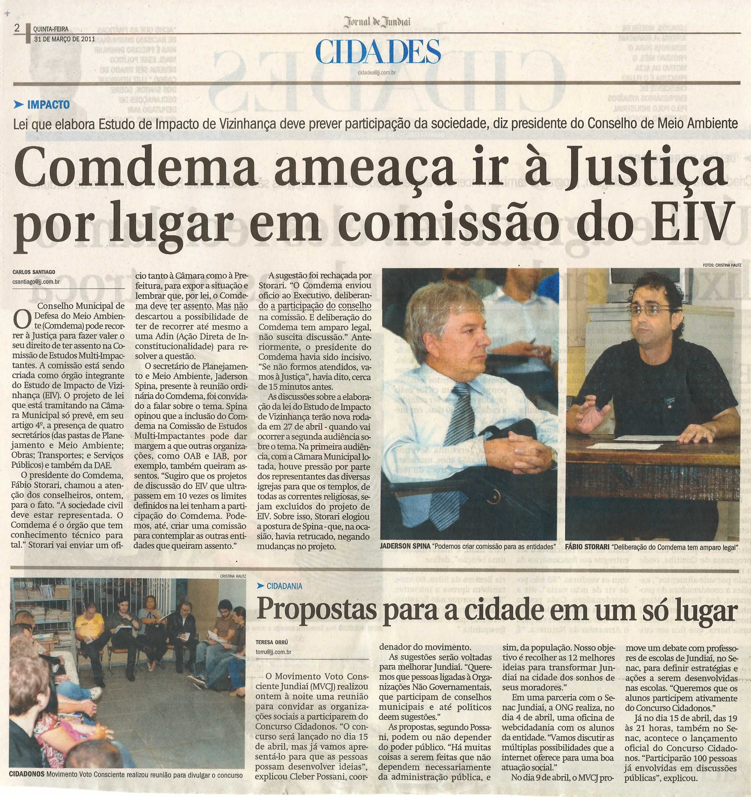 Jornal de Jundiaí - 31/03/2011