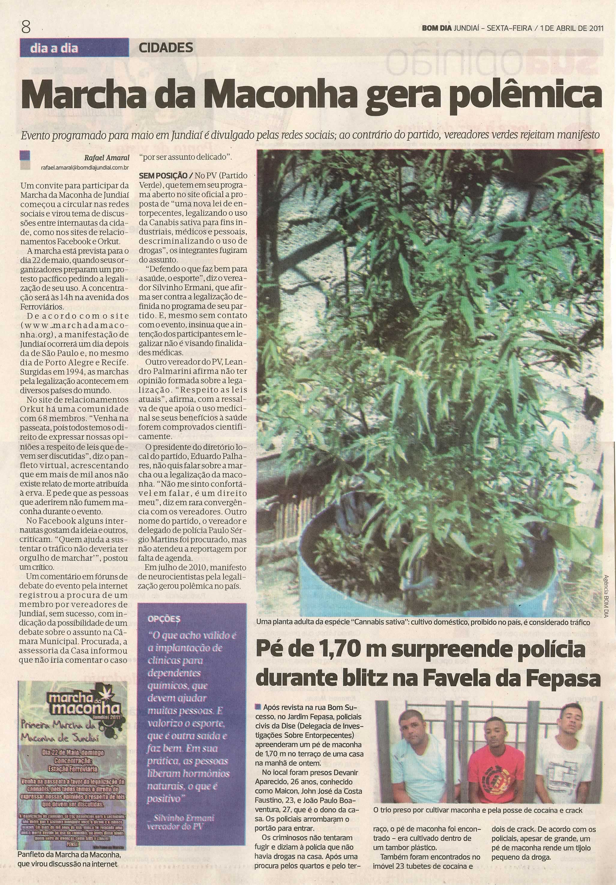 Bom Dia Jundiaí - 01/04/2011
