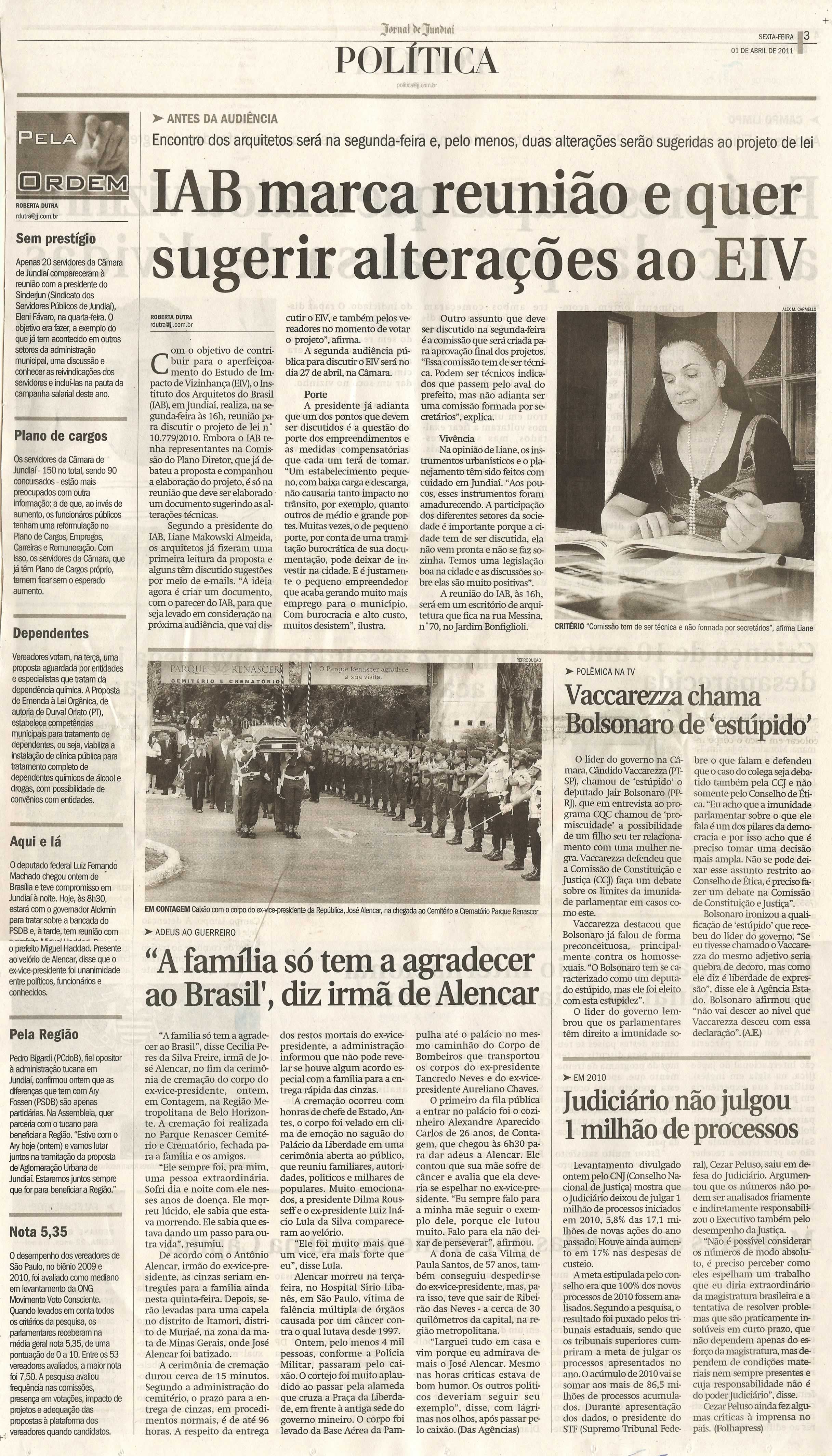 Jornal de Jundiaí - 01/04/2011