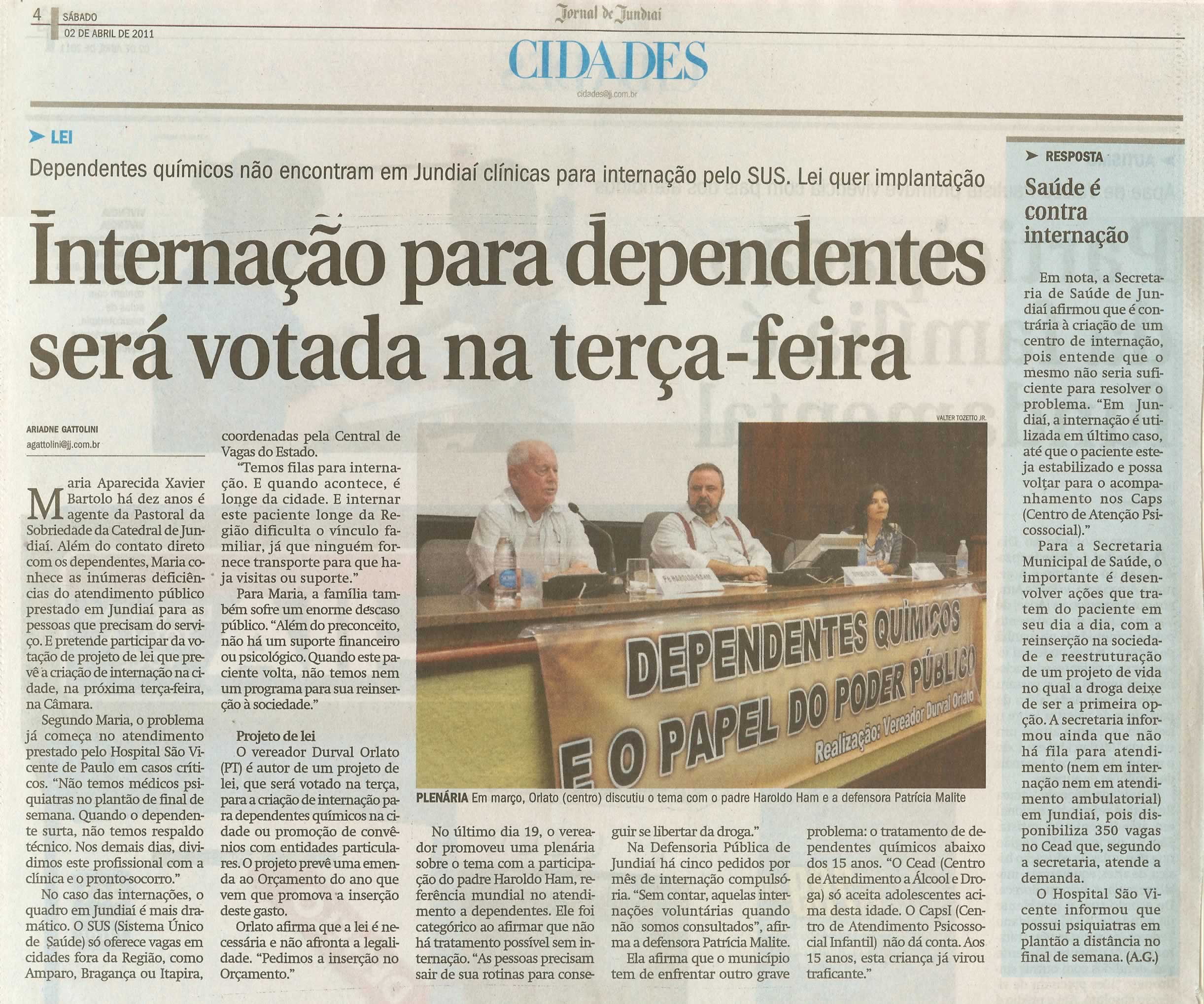 Jornal de Jundiaí - 02/04/2011