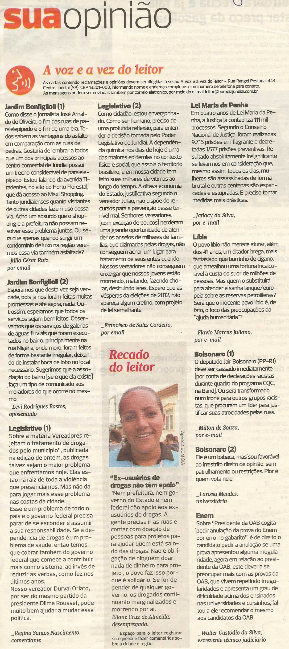 Bom Dia Jundiaí - 07/04/2011