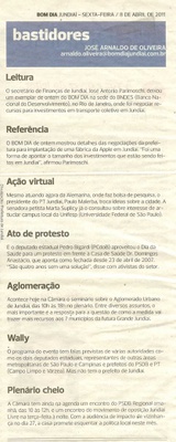 Bom Dia Jundiaí - 08/04/2011