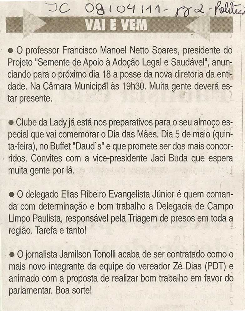 Jornal da Cidade - 08/04/2011