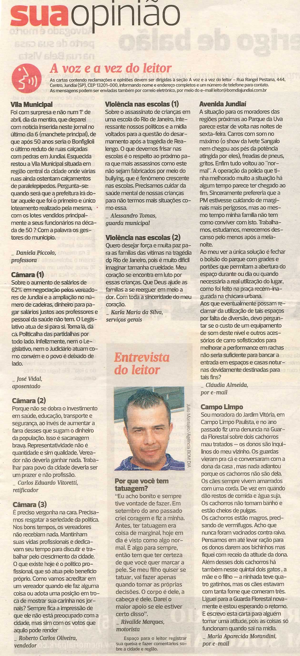 Bom Dia Jundiaí - 11/04/2011